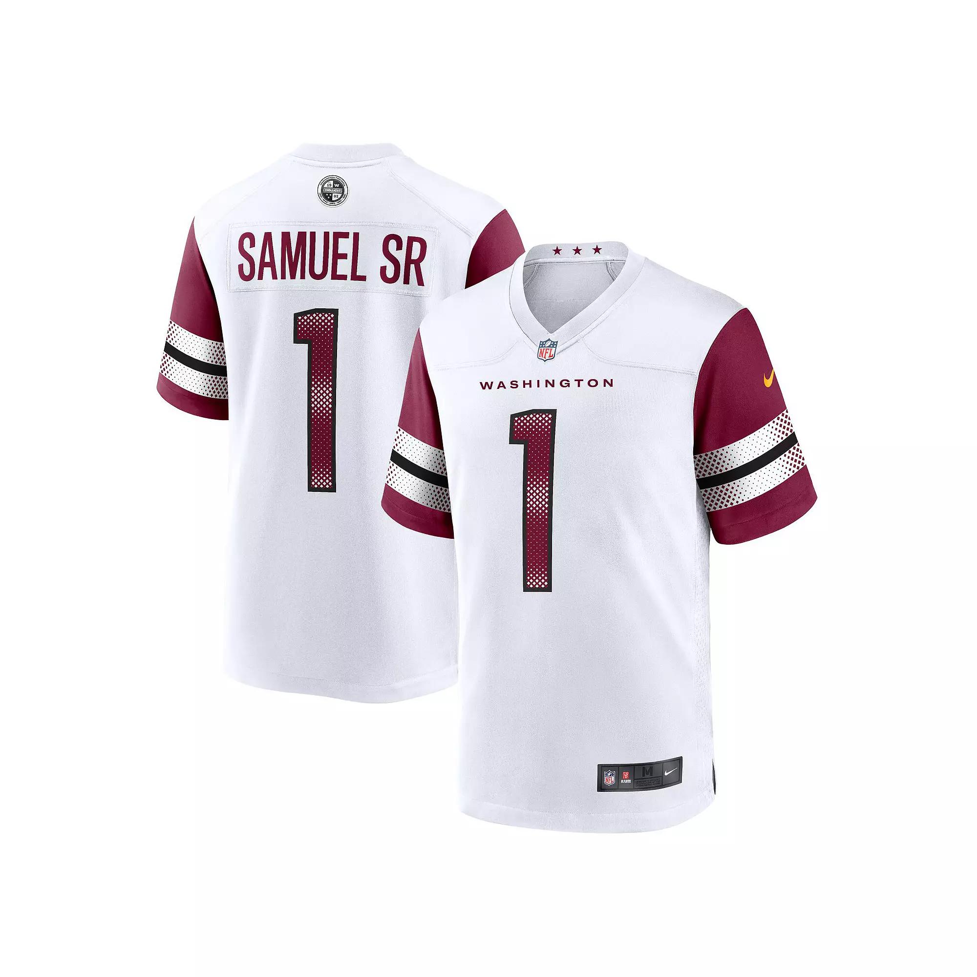 Men's Nike Deebo Samuel Sr White Washington Commanders Game Player Jersey,  Product Image