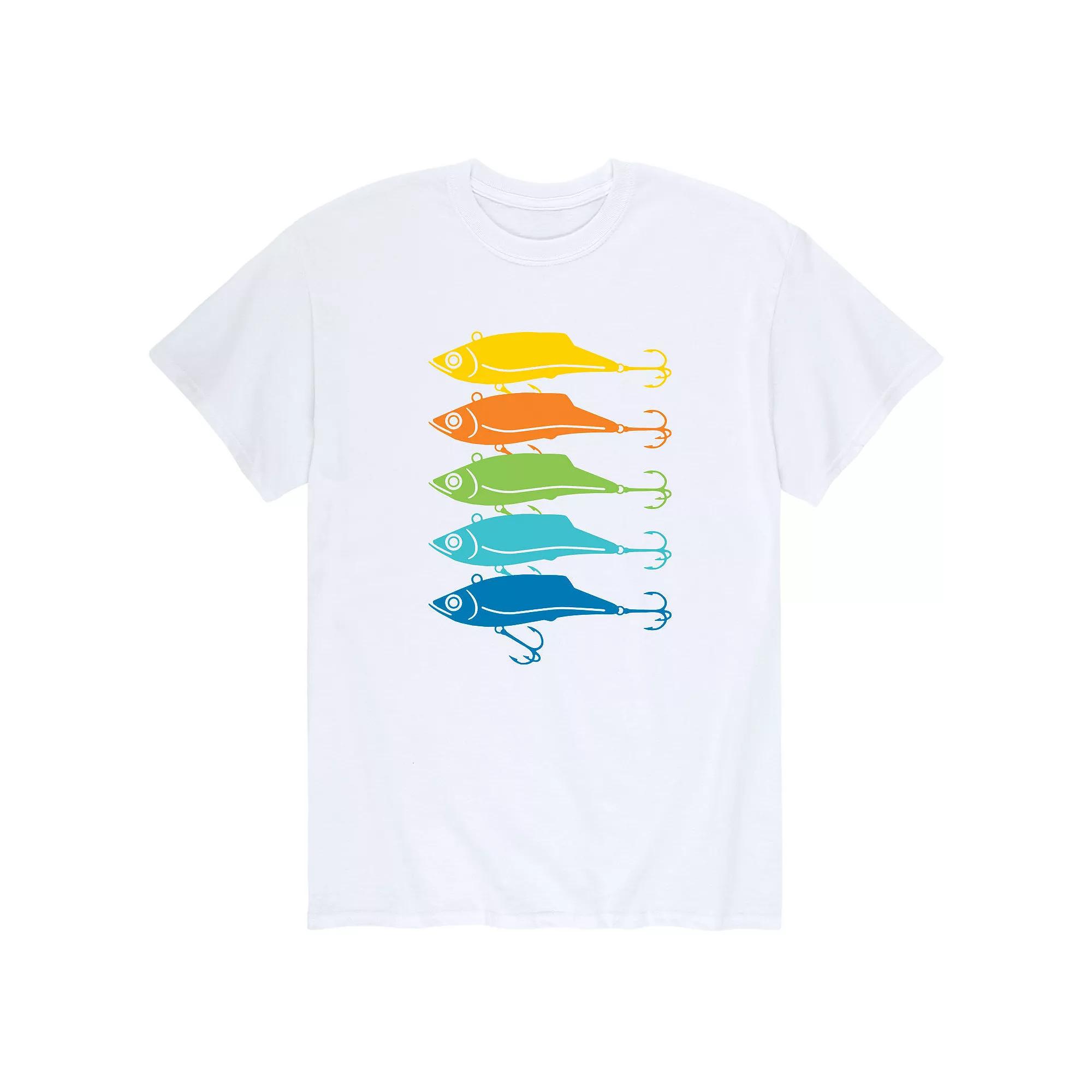 Men's Rainbow Fishing Lures Tee,  Product Image