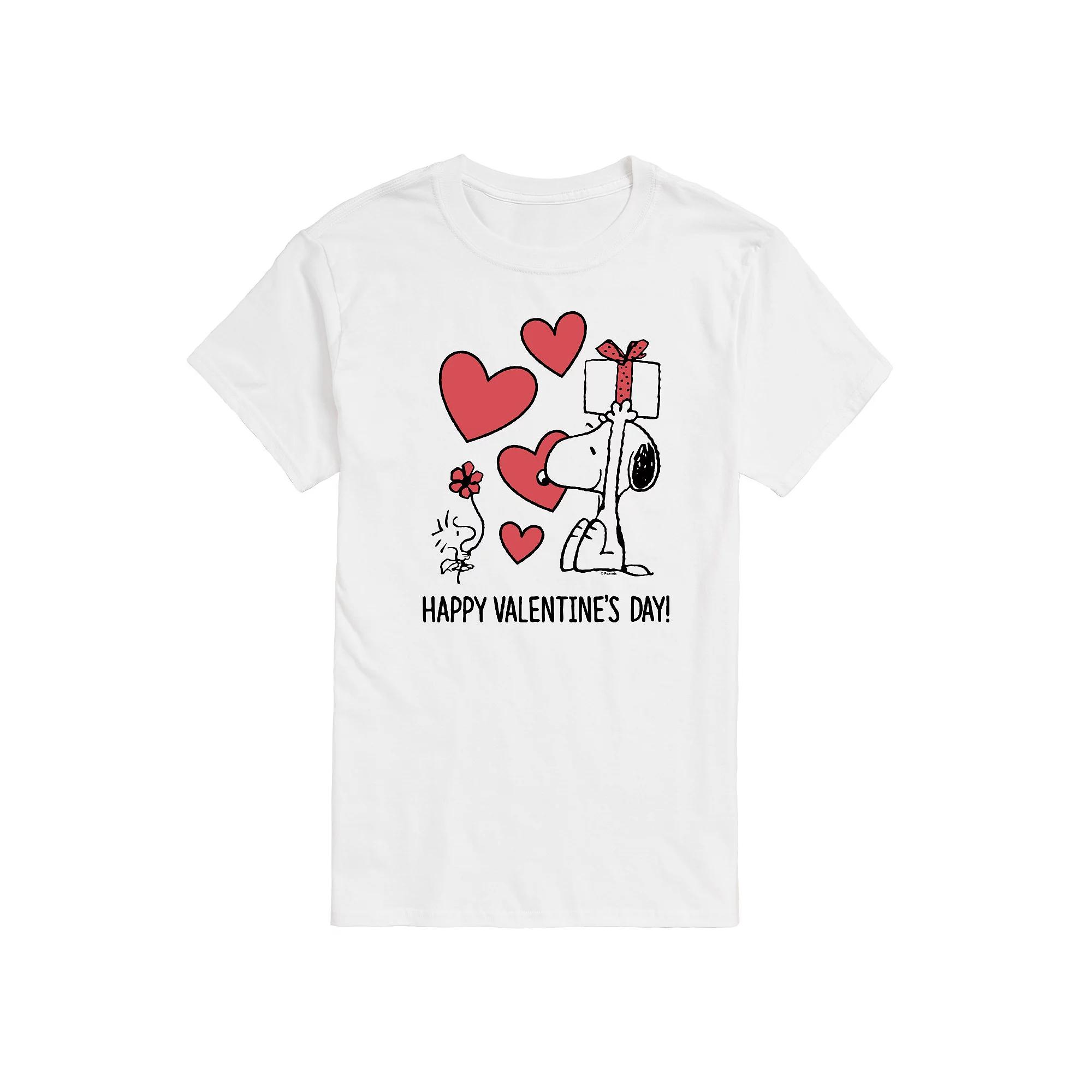 Big & Tall Peanuts Snoopy Happy Valentines Day Graphic Tee, Men's,  Product Image