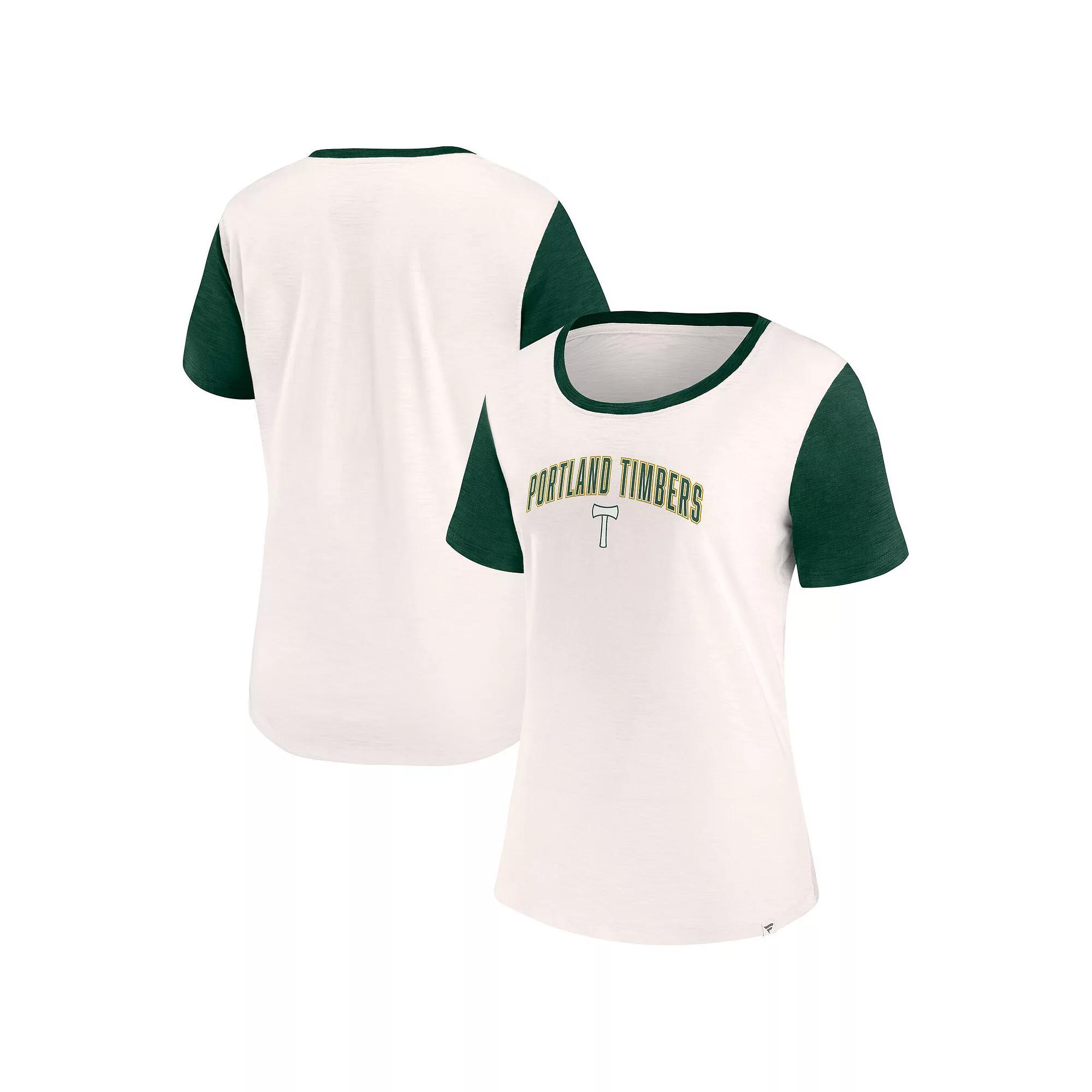 Women's Fanatics Branded Cream Portland Timbers Volley T-Shirt, Size: Medium, Beige Product Image