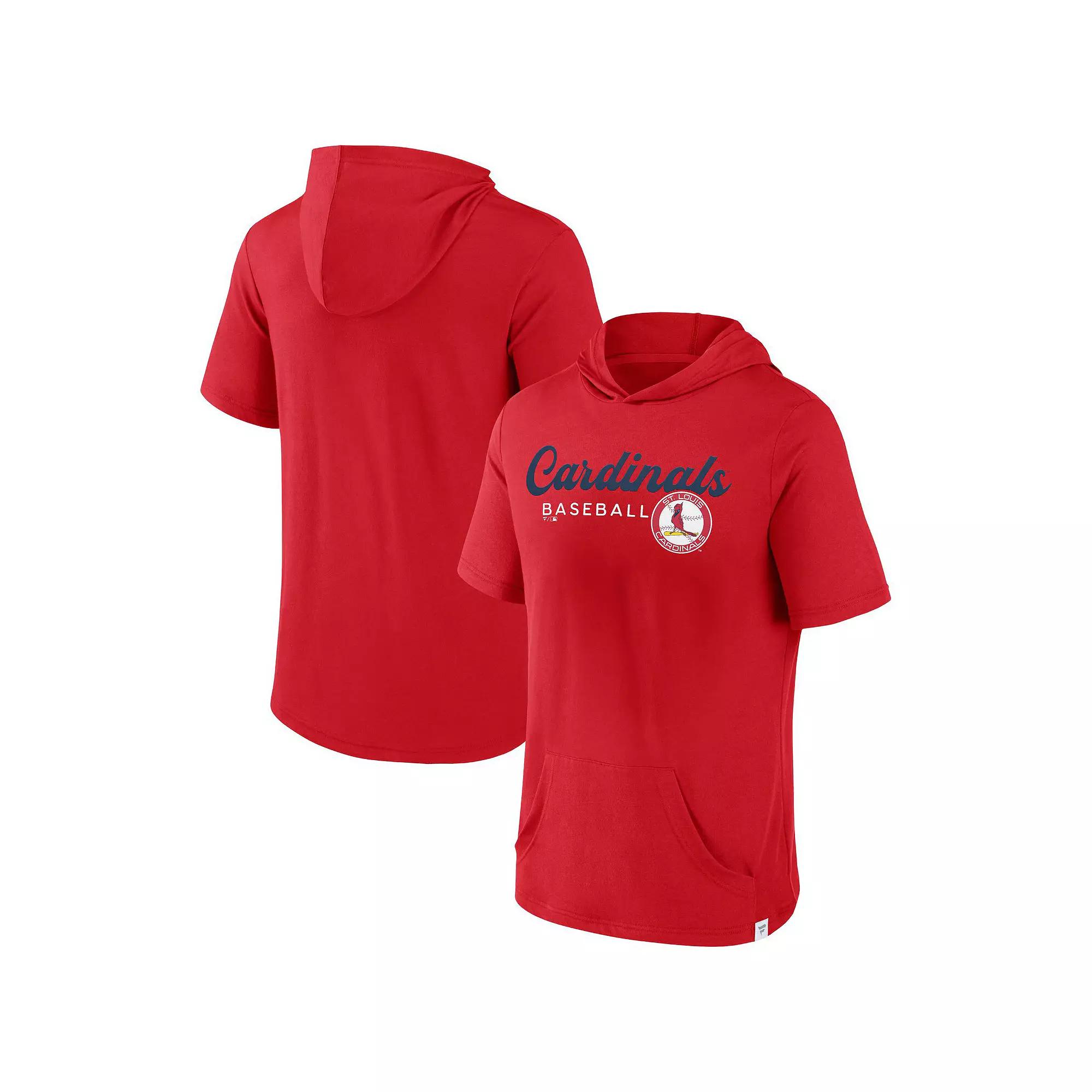 Men's Fanatics Branded Heather Gray Oklahoma Sooners Modern Stack Hoodie T-Shirt,  Product Image