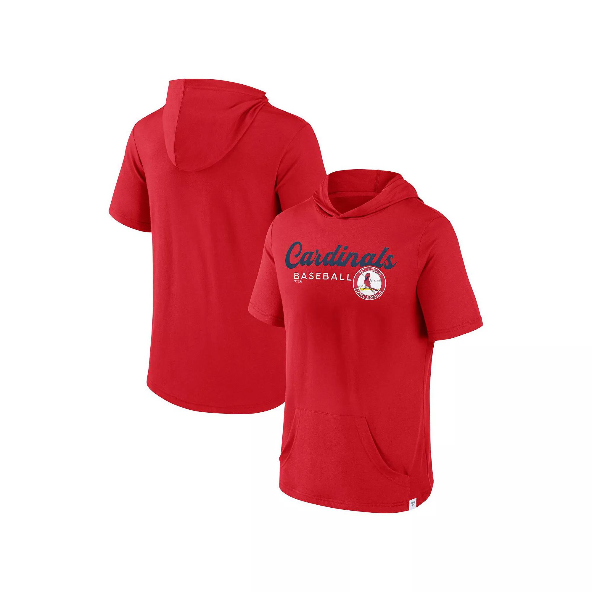 Men's Fanatics Branded Heather Gray Oklahoma Sooners Modern Stack Hoodie T-Shirt,  Product Image