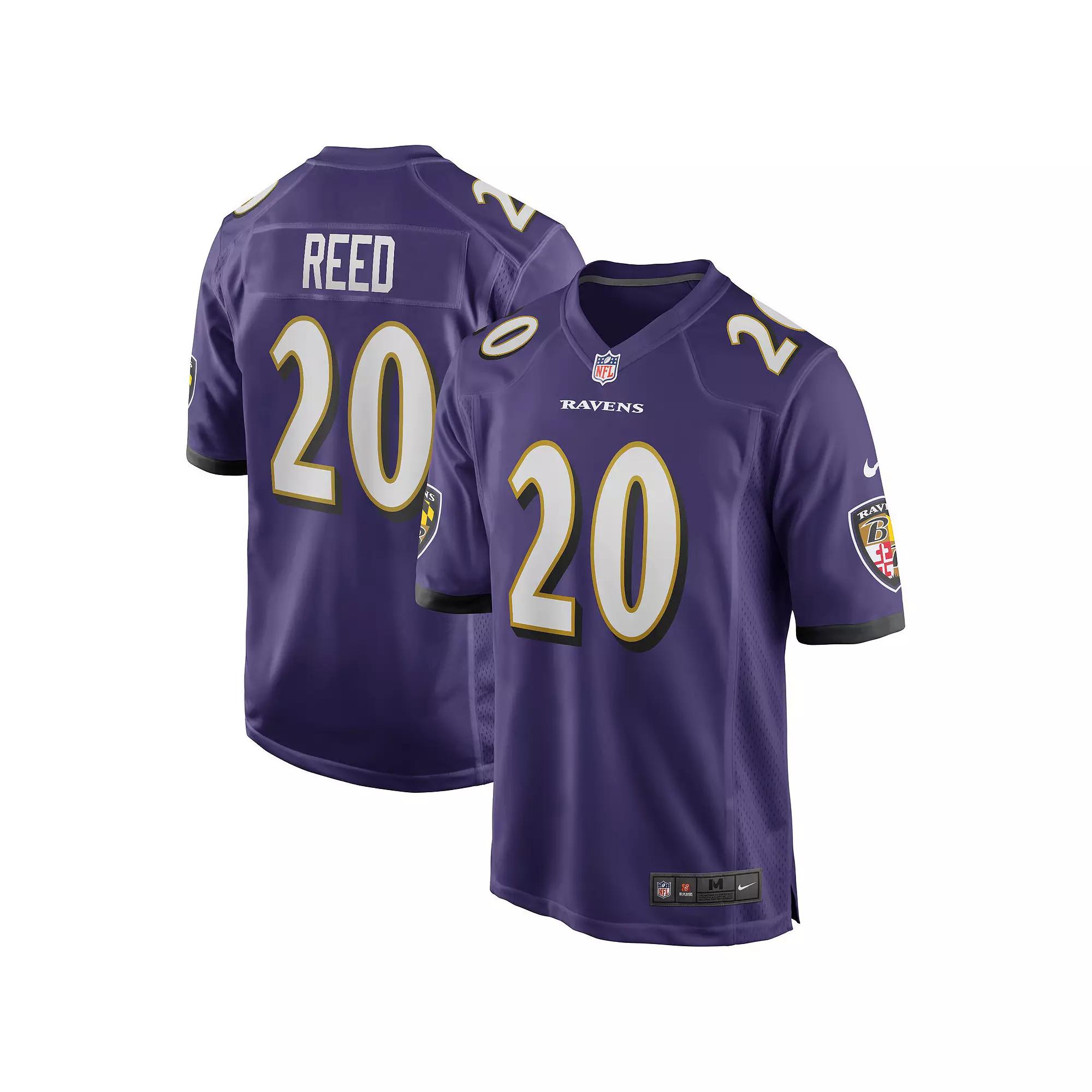 Men's Nike Ed Reed Purple Baltimore Ravens Game Retired Player Jersey,  Product Image