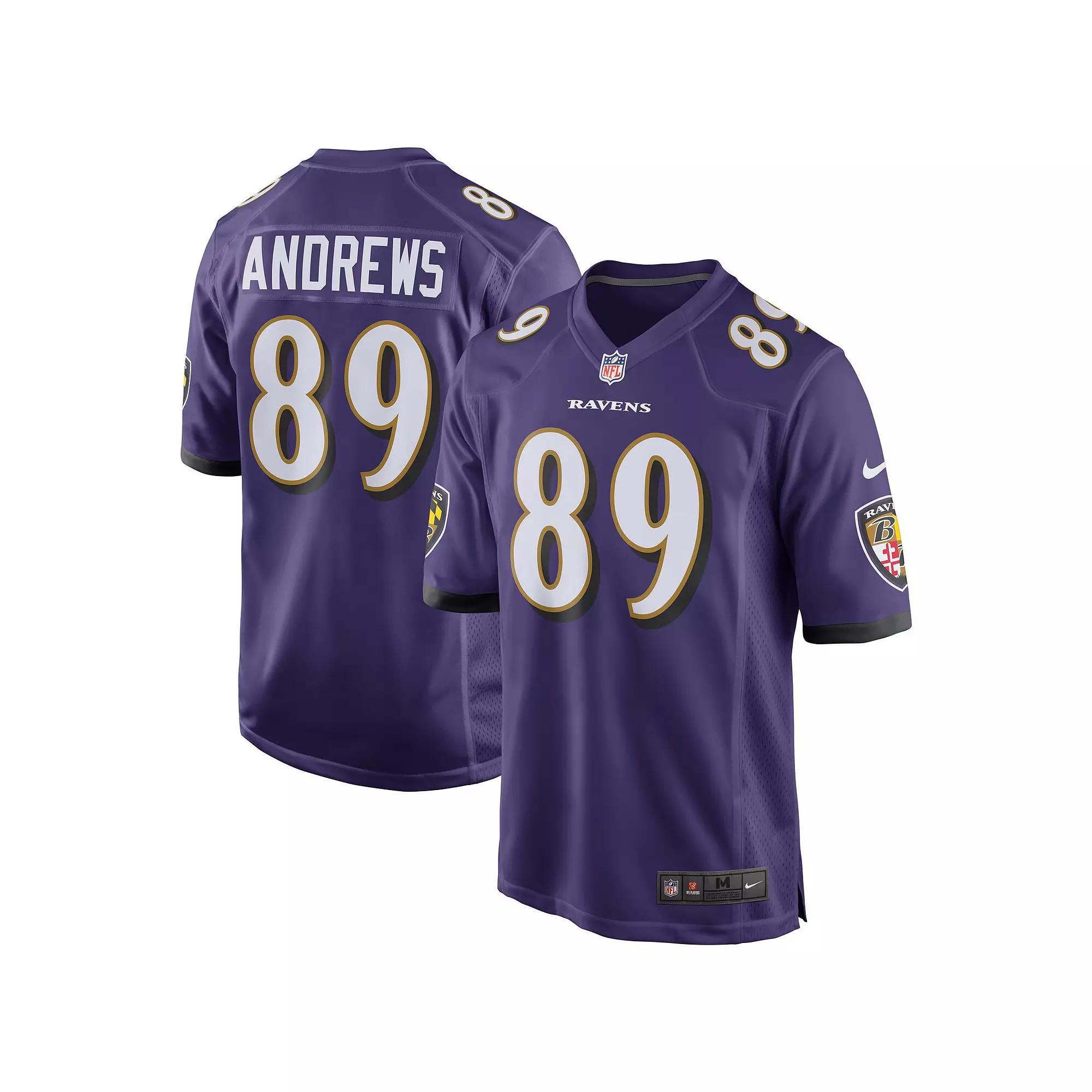 Men's Nike Mark Andrews Purple Baltimore Ravens Game Jersey,  Product Image