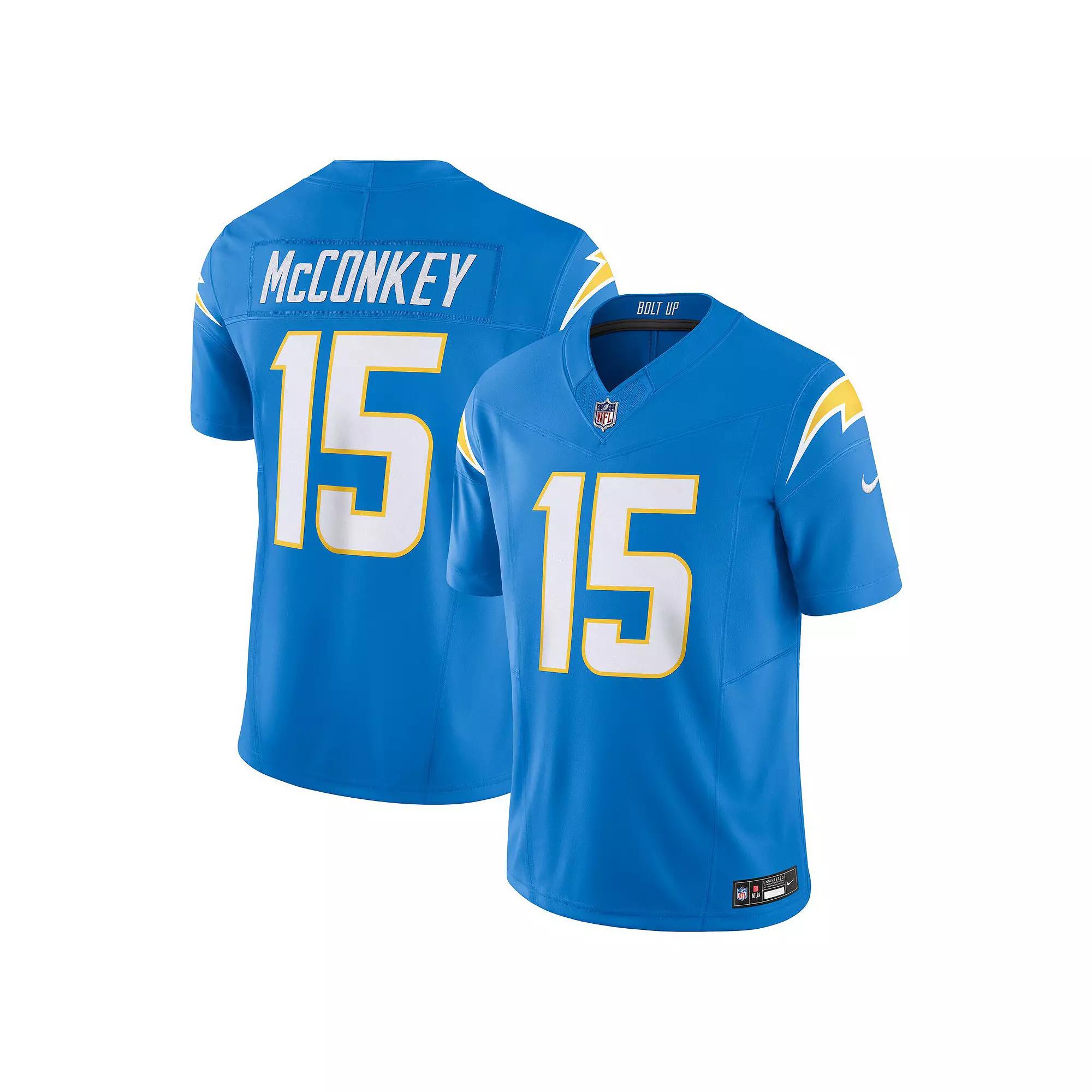 Men's Nike Ladd McConkey Powder Blue Los Angeles Chargers Team Vapor F.U.S.E. Limited Jersey,  Product Image