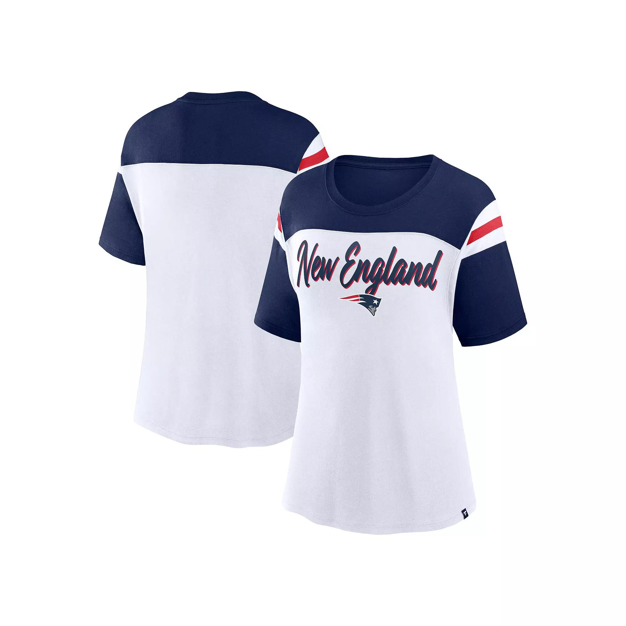 Women's Fanatics White/Powder Blue Los Angeles Chargers Cheer Chant Fashion Crop Top,  Product Image