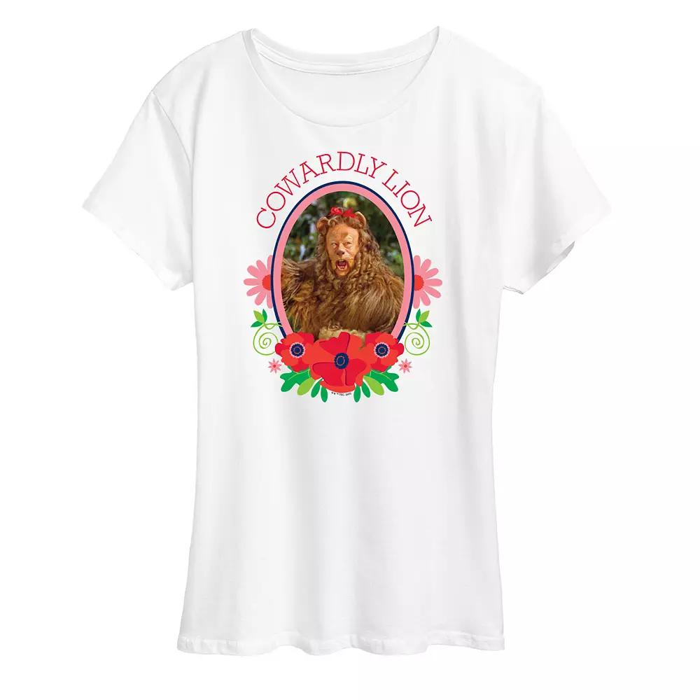 Women's Wizard of Oz Cowardly Lion Graphic Tee, Girl's,  Product Image