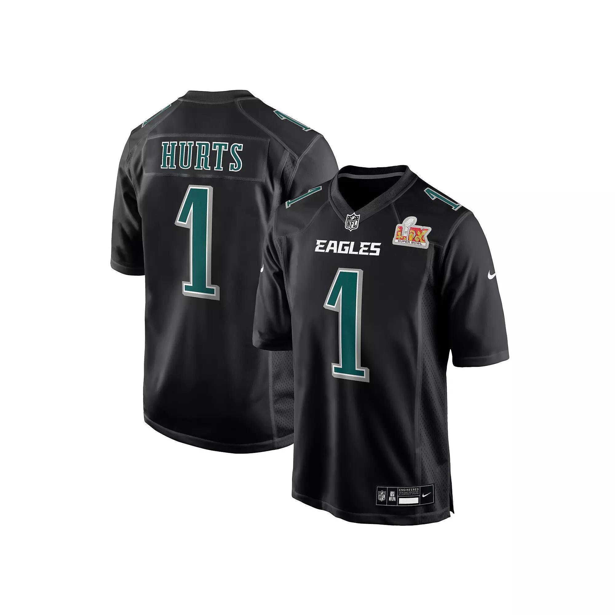 Men's Nike A.J. Brown Carbon Black Philadelphia Eagles Super Bowl LIX Fashion Game Player Jersey, Size: Medium Product Image