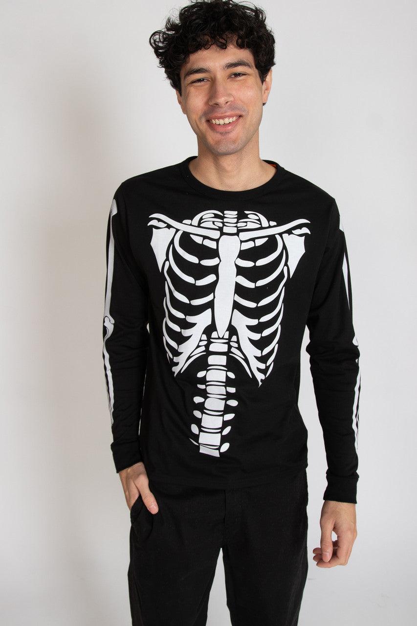 Skeleton Rib Cage Long Sleeve Tee Product Image