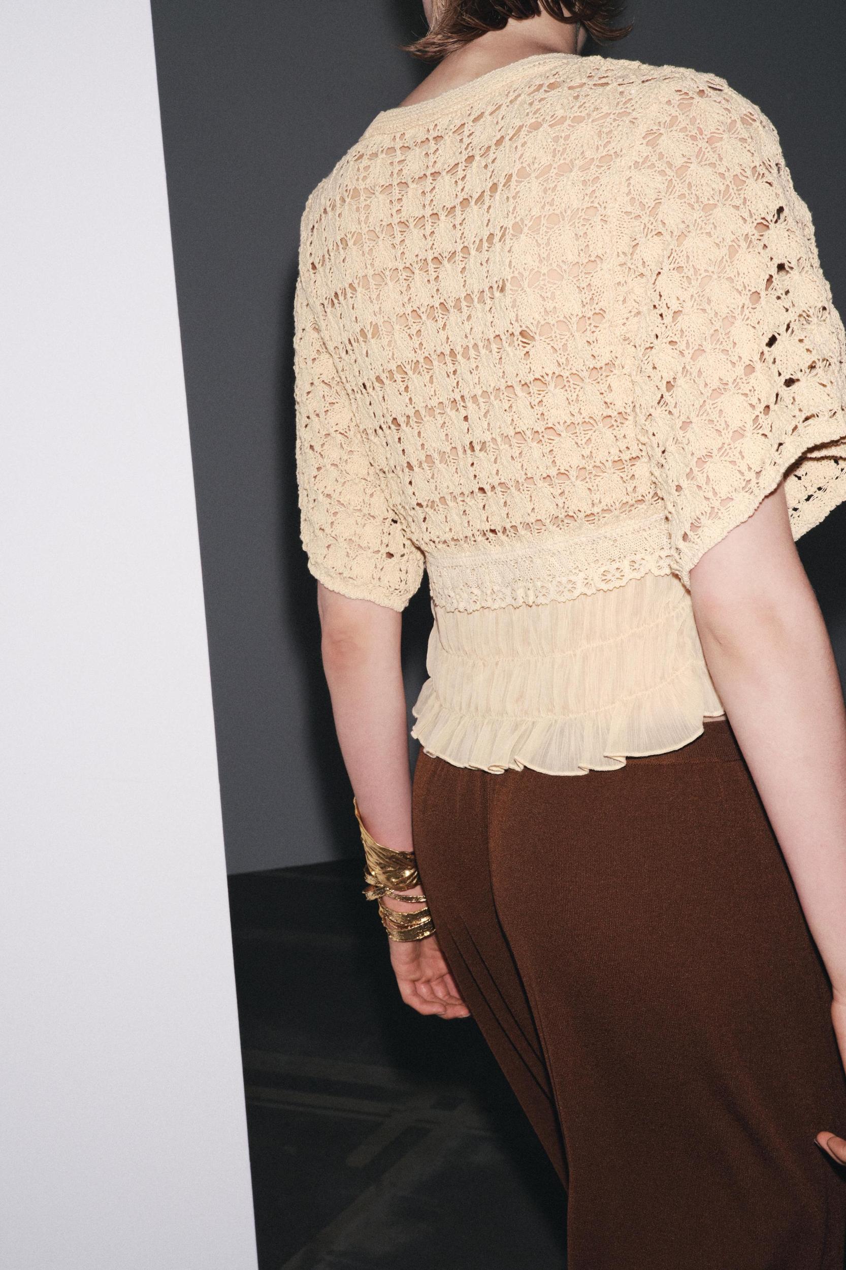 COMBINATION KNIT CARDIGAN Product Image