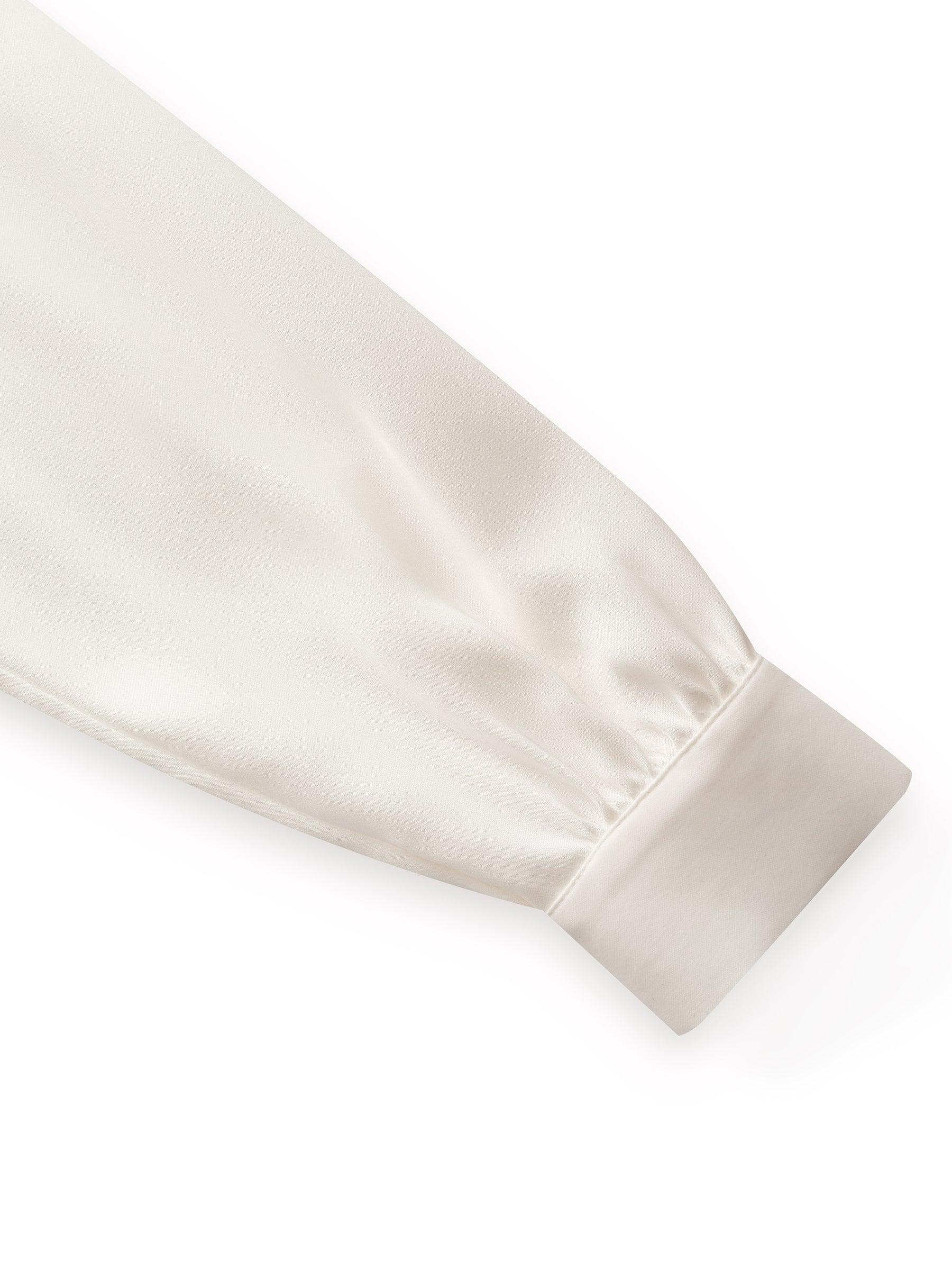 22MM Mulberry Silk Women Shirt With Detachable Bow Product Image