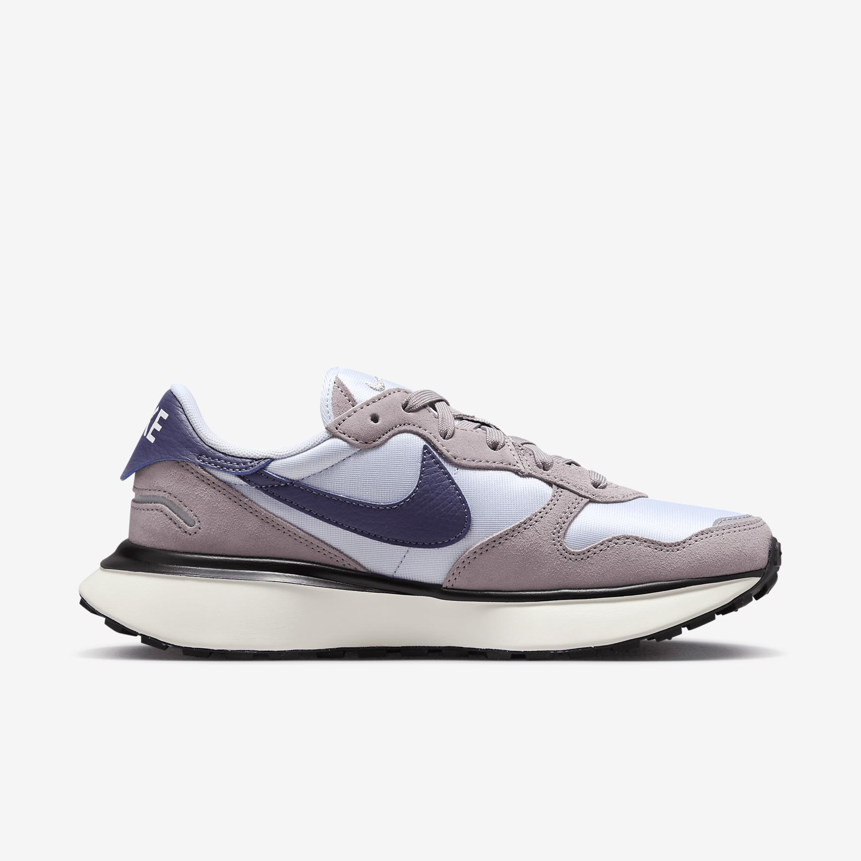 Nike Womens Nike Phoenix Waffle - Womens Running Shoes Football Grey/Dark Raisin/Lt Violet Ore Product Image