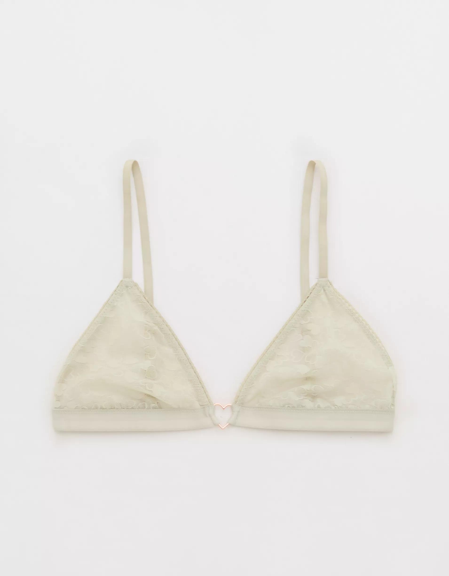 Show Off Heart Mesh Triangle Bralette Product Image