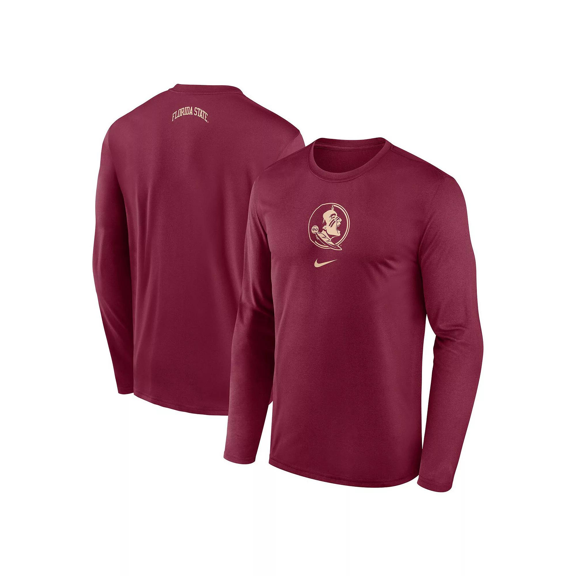 Men's Nike Cardinal Stanford Cardinal On-Court Basketball Shootaround Performance Long Sleeve T-Shirt,  Product Image