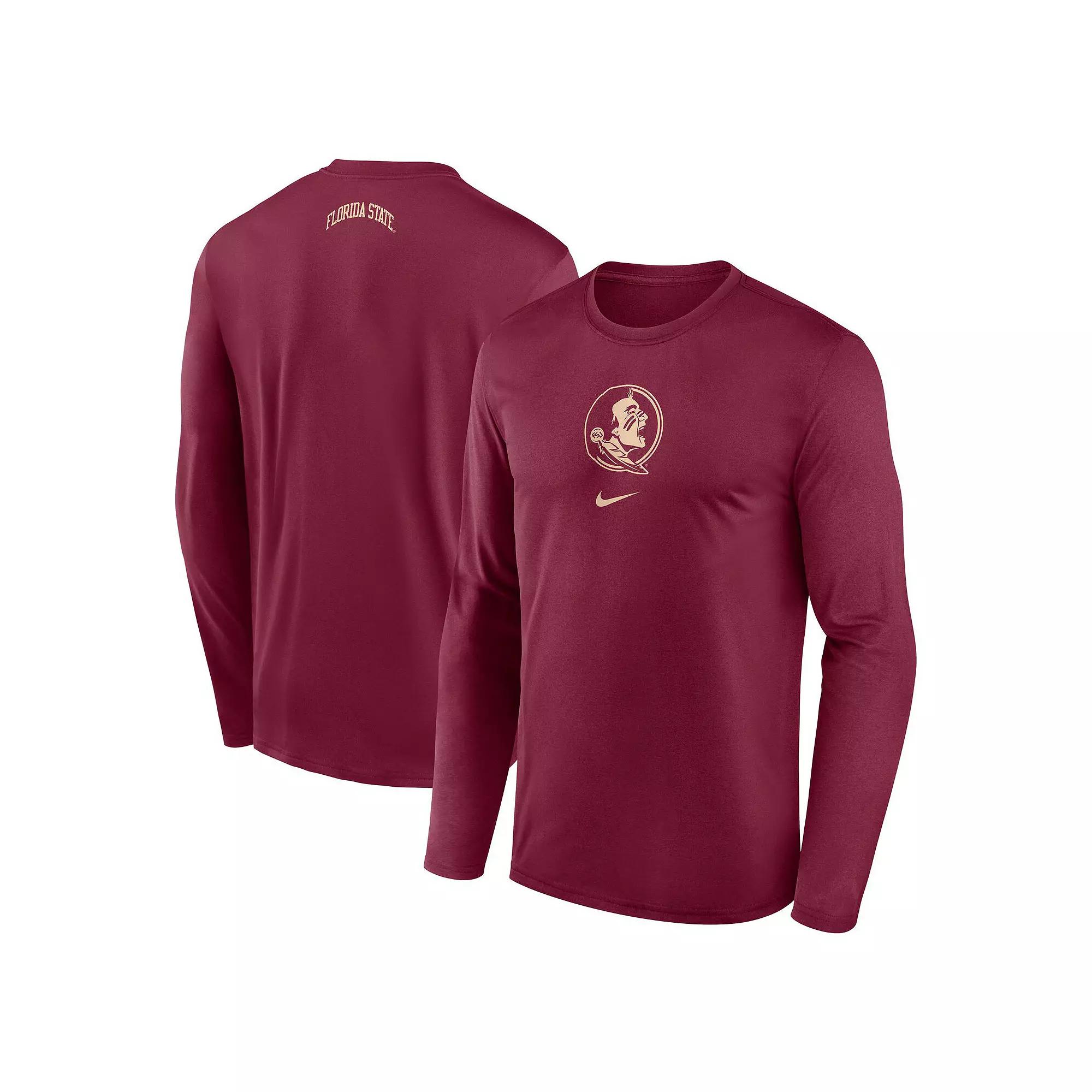 Men's Nike Cardinal Stanford Cardinal On-Court Basketball Shootaround Performance Long Sleeve T-Shirt,  Product Image