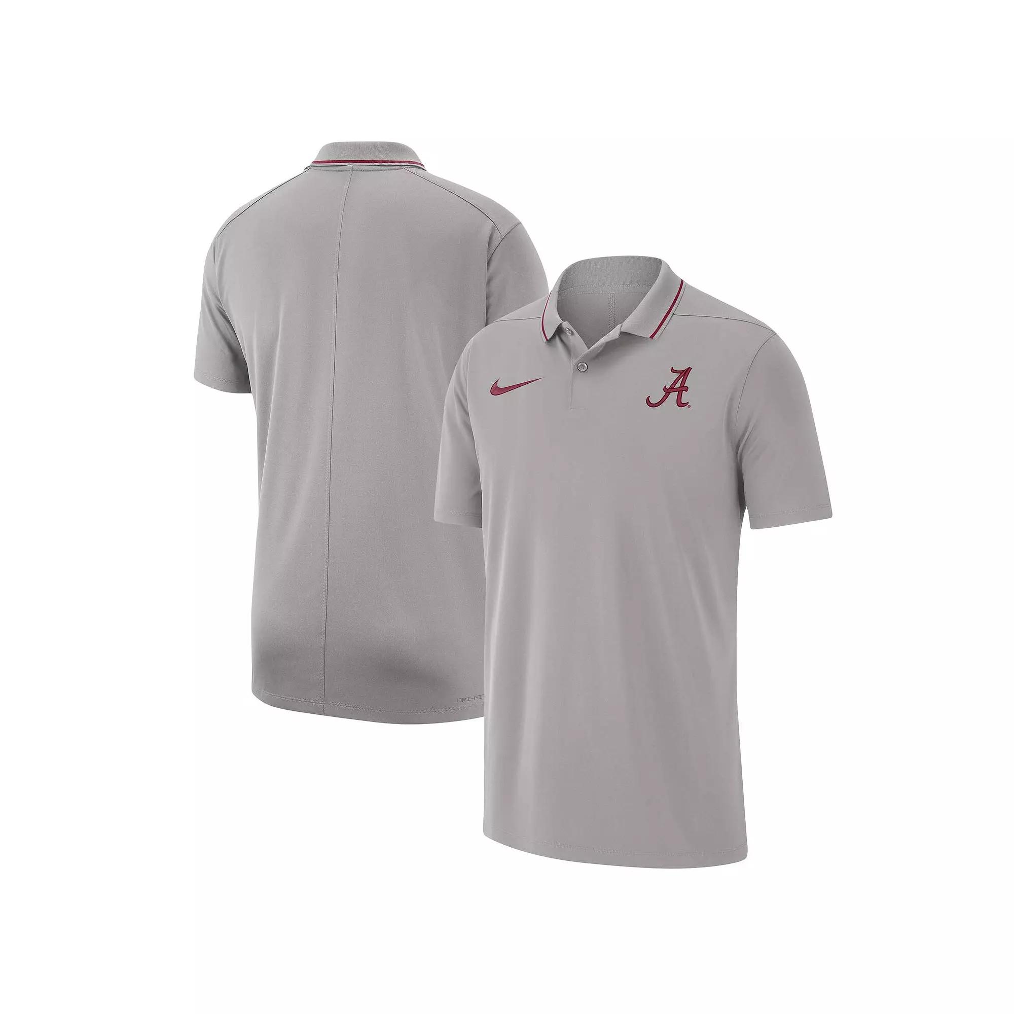Men's Nike Gray Alabama Crimson Tide 2023 Coaches Performance Polo, Size: Small, Grey Product Image