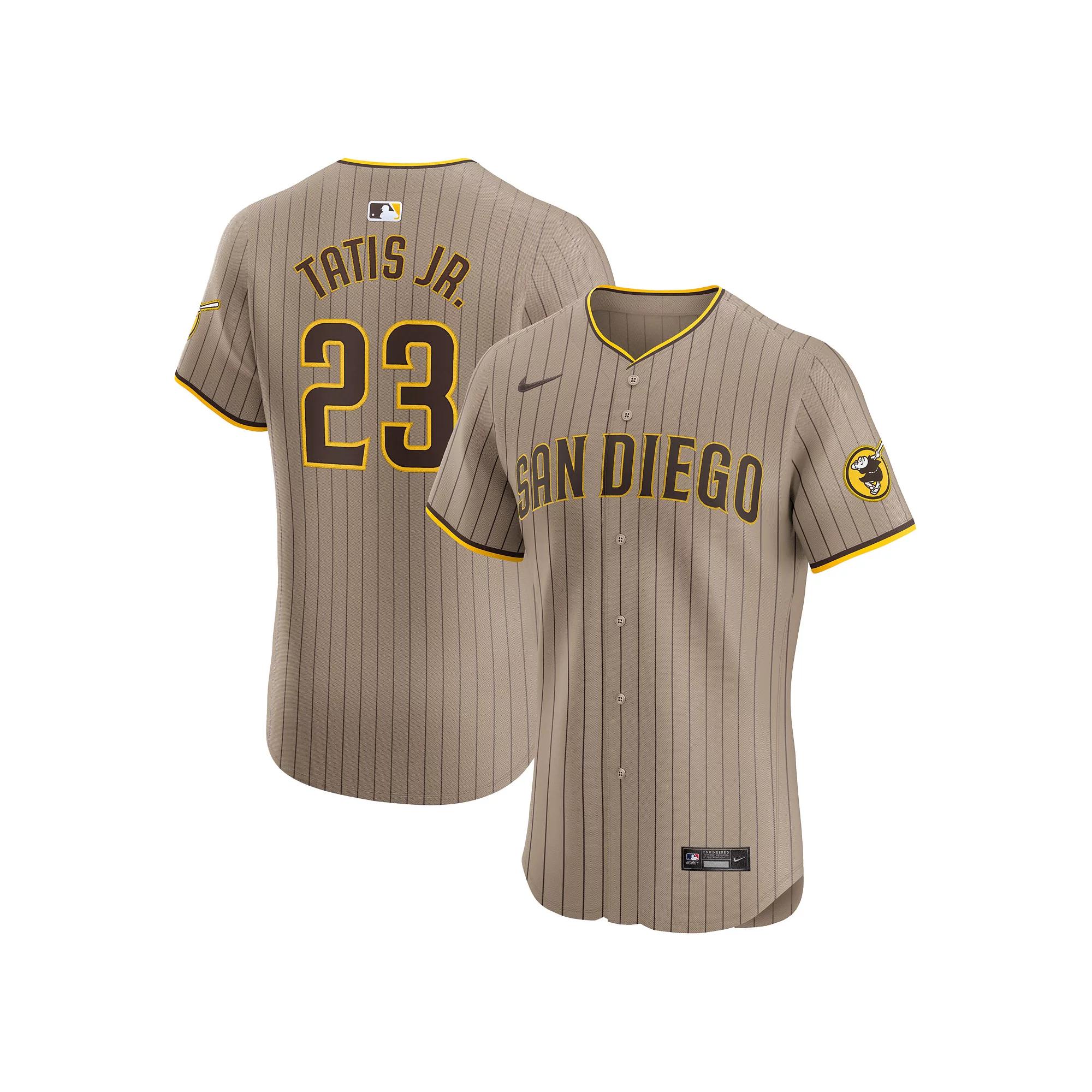 Men's Nike Fernando Tatis Jr. Sand San Diego Padres Alternate Elite Player Jersey,  Product Image