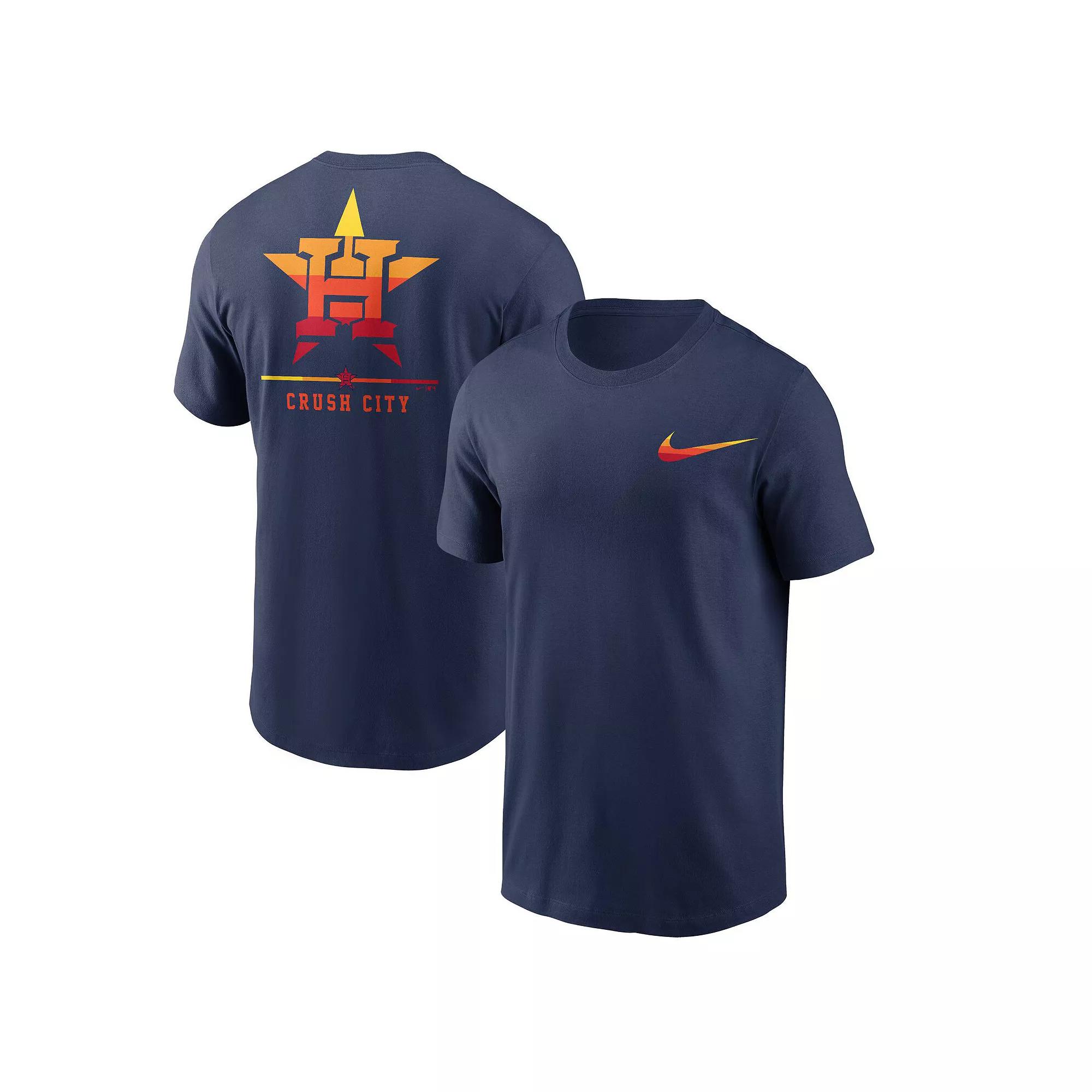 Men's Nike Navy Houston Astros Crush City Hometown T-Shirt, Size: Small, Blue Product Image