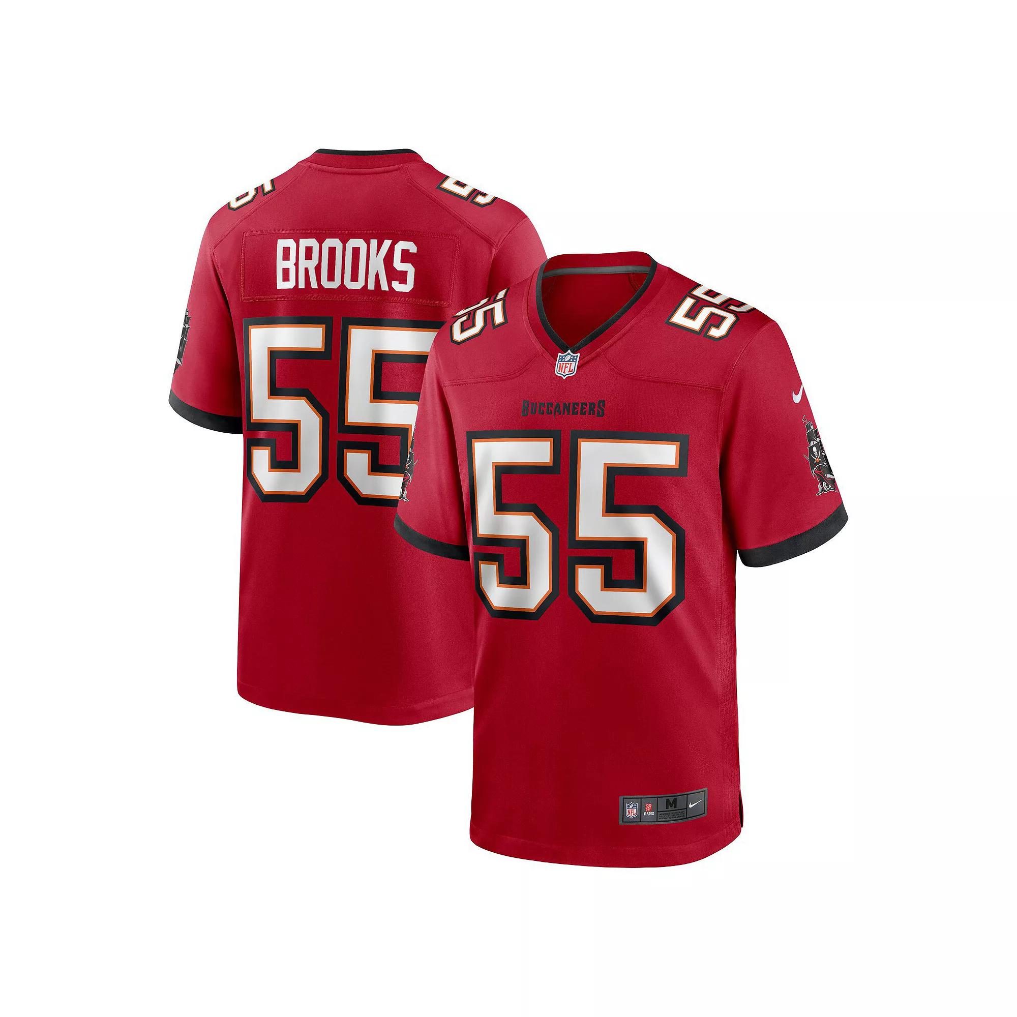 Men's Nike Derrick Brooks Red Tampa Bay Buccaneers Retired Player Game Jersey,  Product Image