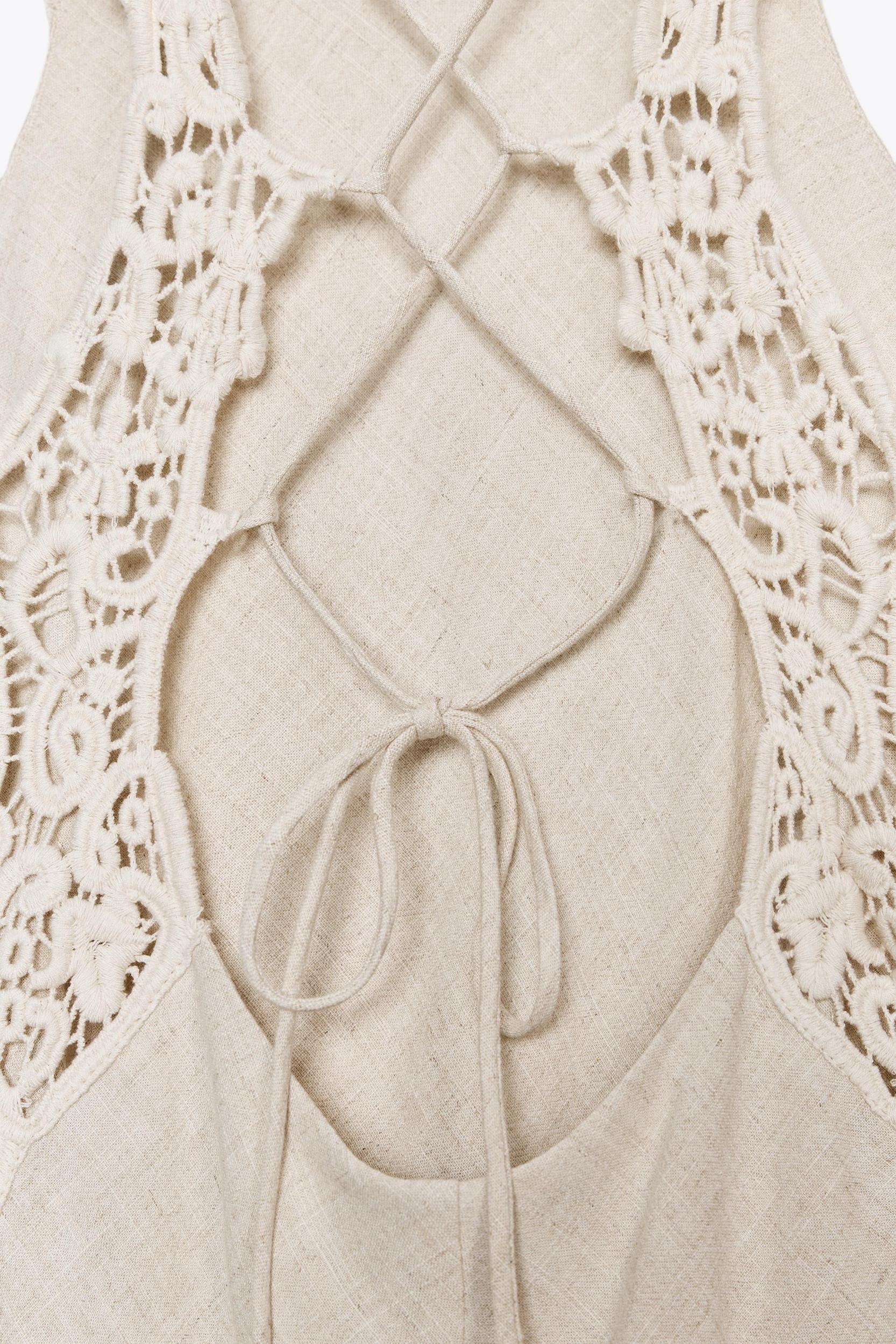 COMBINATION CROCHET MIDI DRESS Product Image