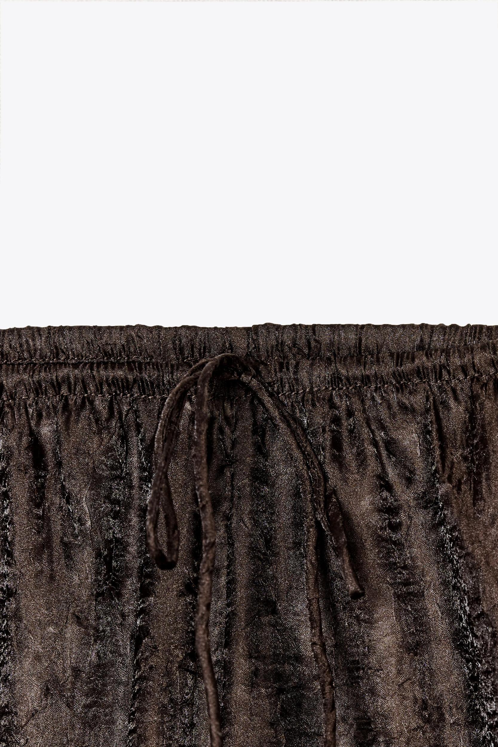 WRINKLED SEMI-SHEER PANTS Product Image