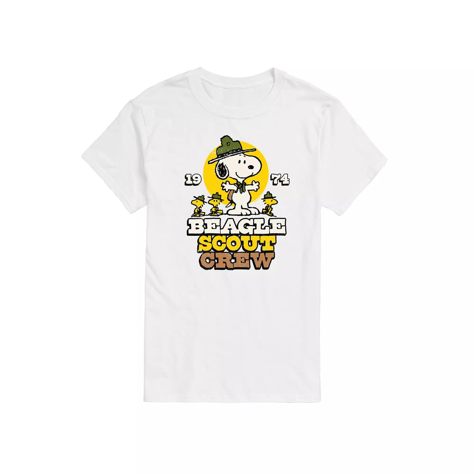 Men's Peanuts Beagle Scout Crew Graphic Tee,  Product Image