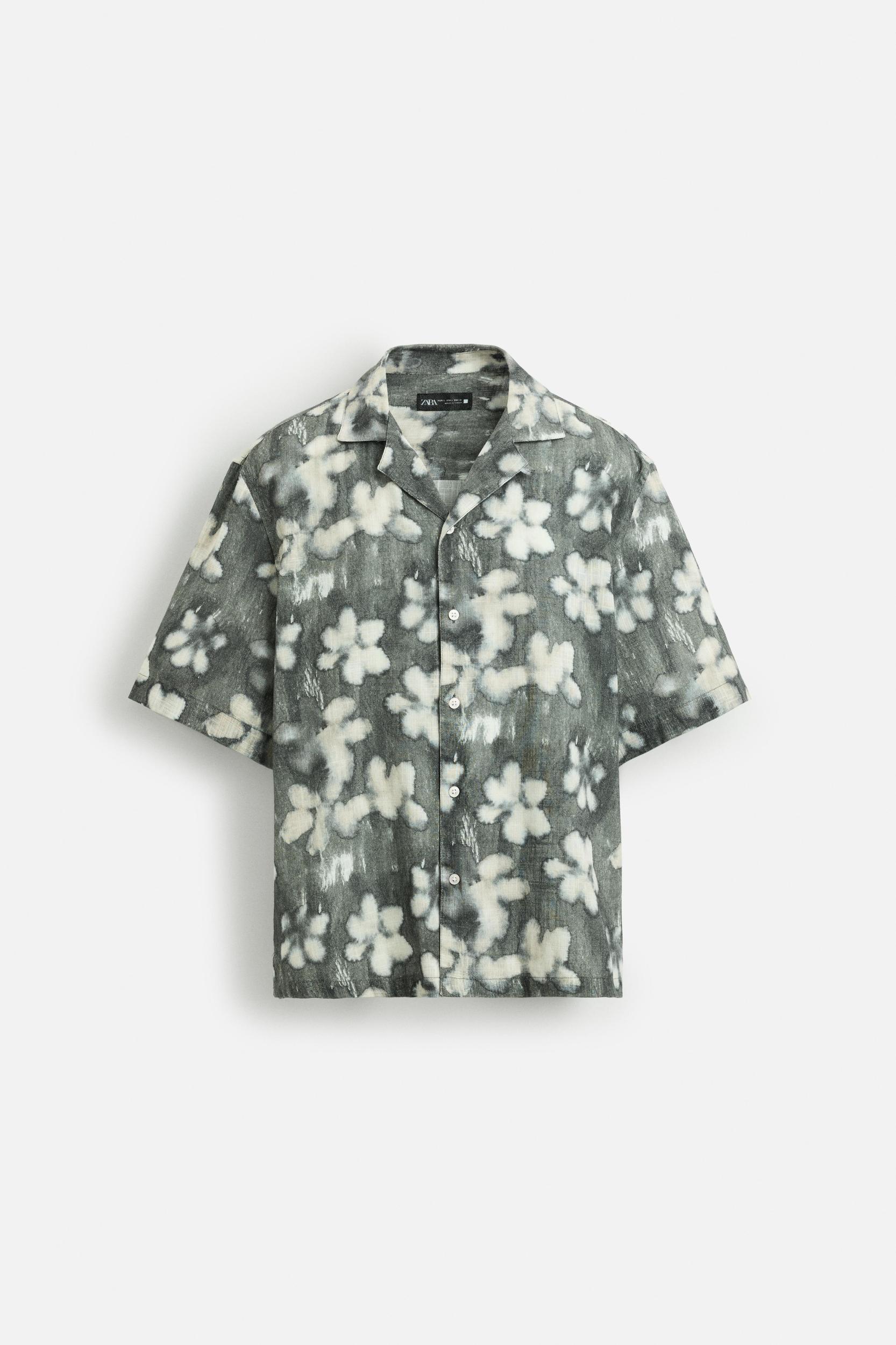 ABSTRACT FLORAL PRINT SHIRT Product Image