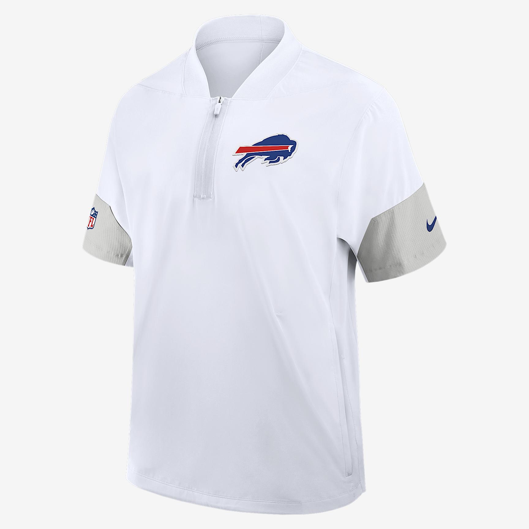 Buffalo Bills Sideline Coach Nike Men's NFL 1/2-Zip Short-Sleeve Jacket Product Image