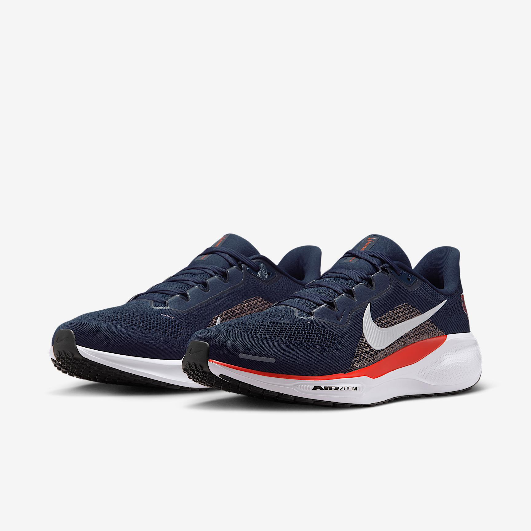 Chicago Bears Pegasus 41 Nike Men's NFL Road Running Shoes Product Image