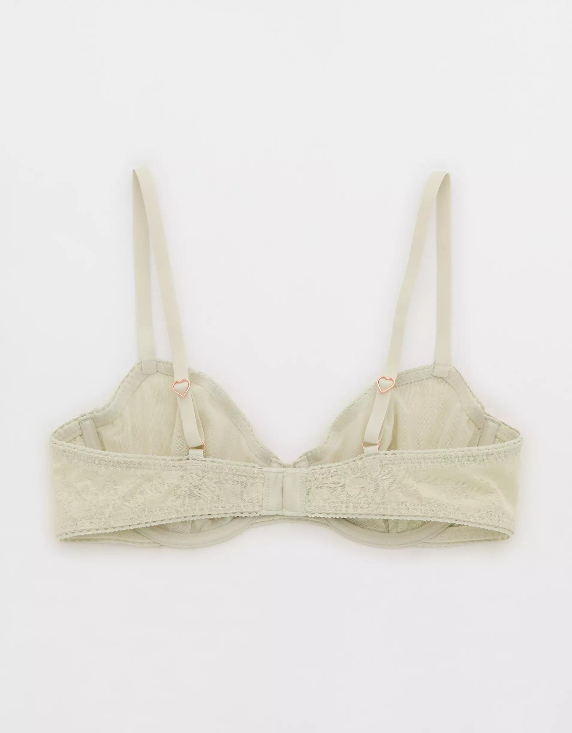 Show Off Heart Mesh Unlined Bra Product Image