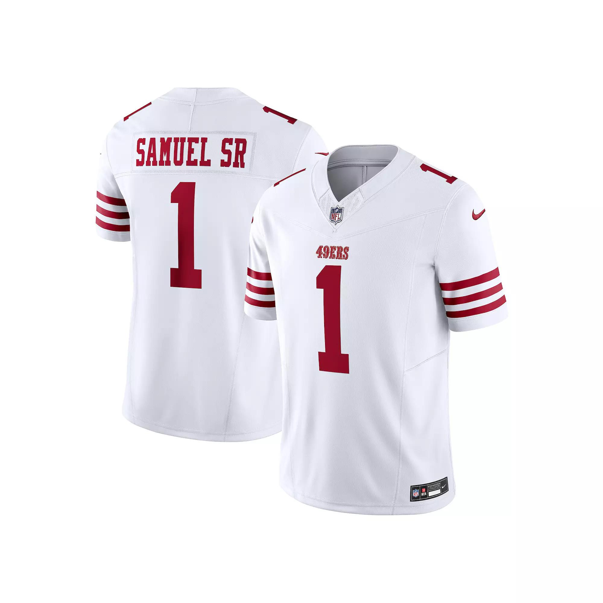 Men's Nike Deebo Samuel Sr White San Francisco 49ers Vapor F.U.S.E. Limited Jersey, Size: XL Product Image