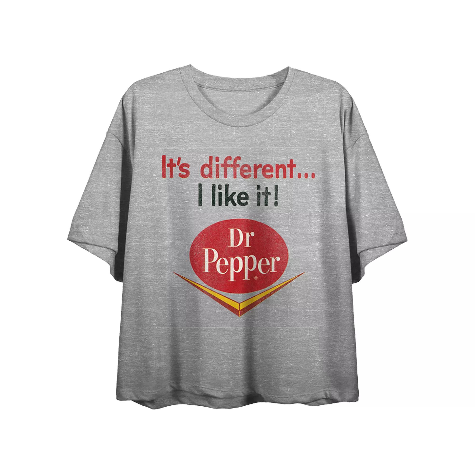 Juniors' Dr. Pepper "It's Different" Graphic Flowy Tee, Women's,  Product Image