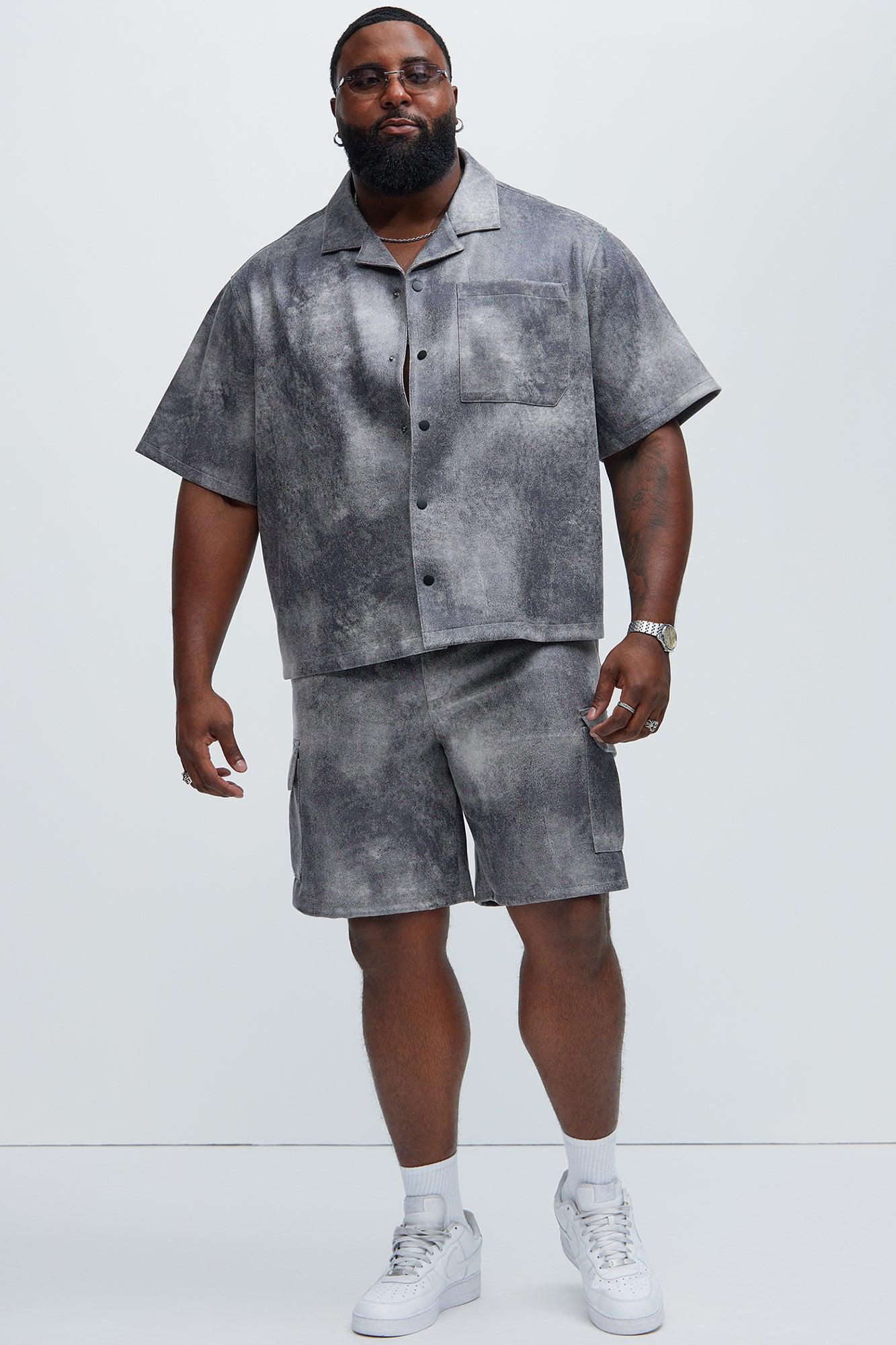 Manor Distressed Shorts - Grey Product Image