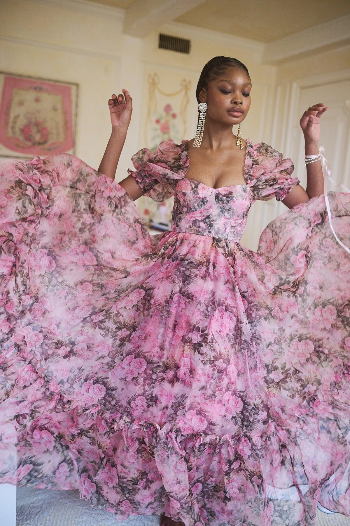 The Queen Bee Silk Gauze Ritz Gown Product Image