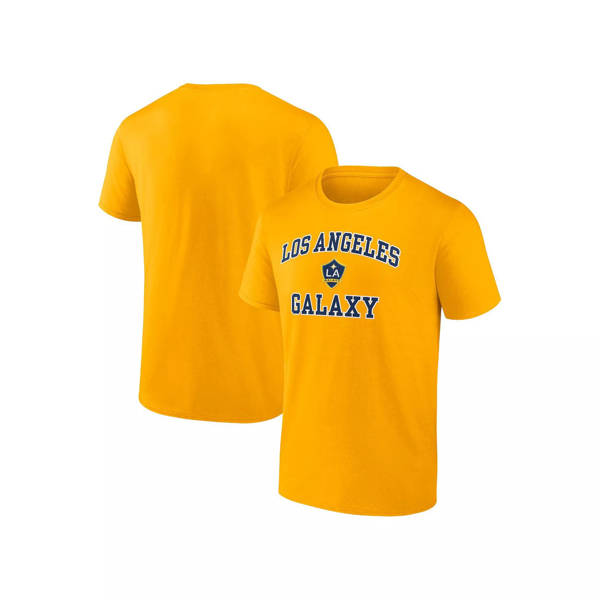 Men's Fanatics Branded Gold LA Galaxy Heart & Soul T-Shirt,  Product Image