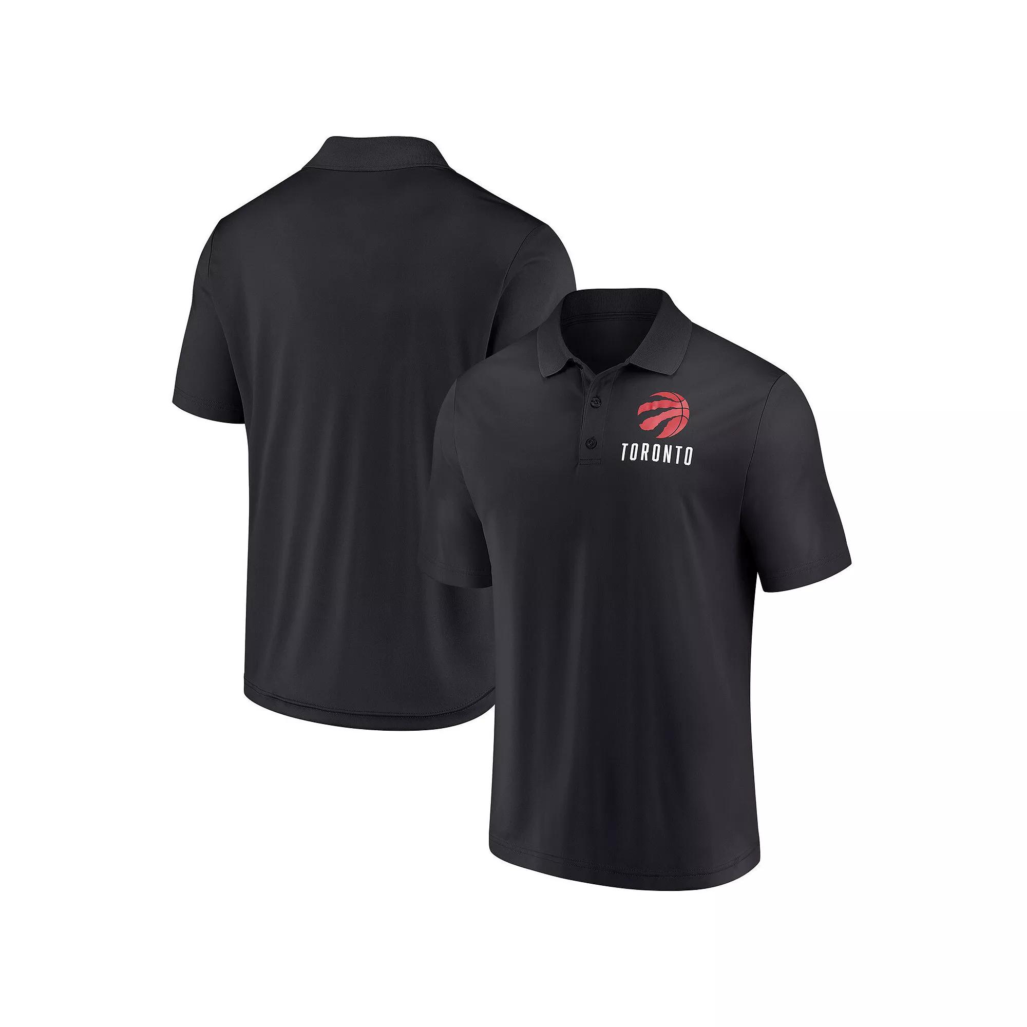 Men's Fanatics Black Toronto Raptors Lockup Polo,  Product Image