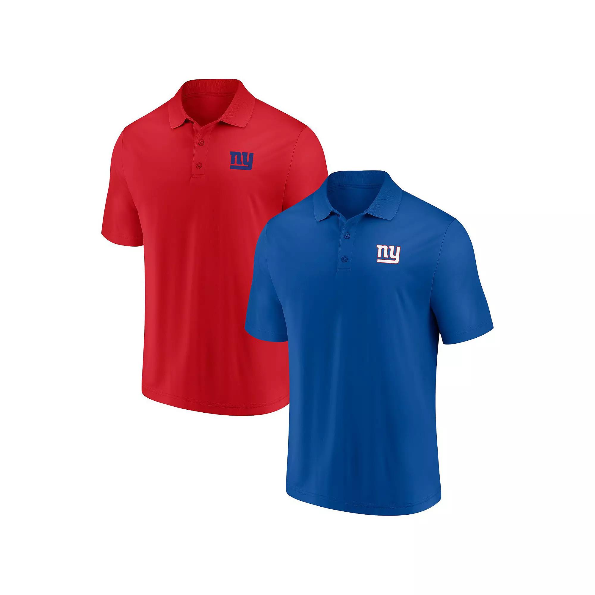 Men's Fanatics Branded Royal/Red New York Giants Home and Away 2-Pack Polo Set, Size: Small, Blue Product Image