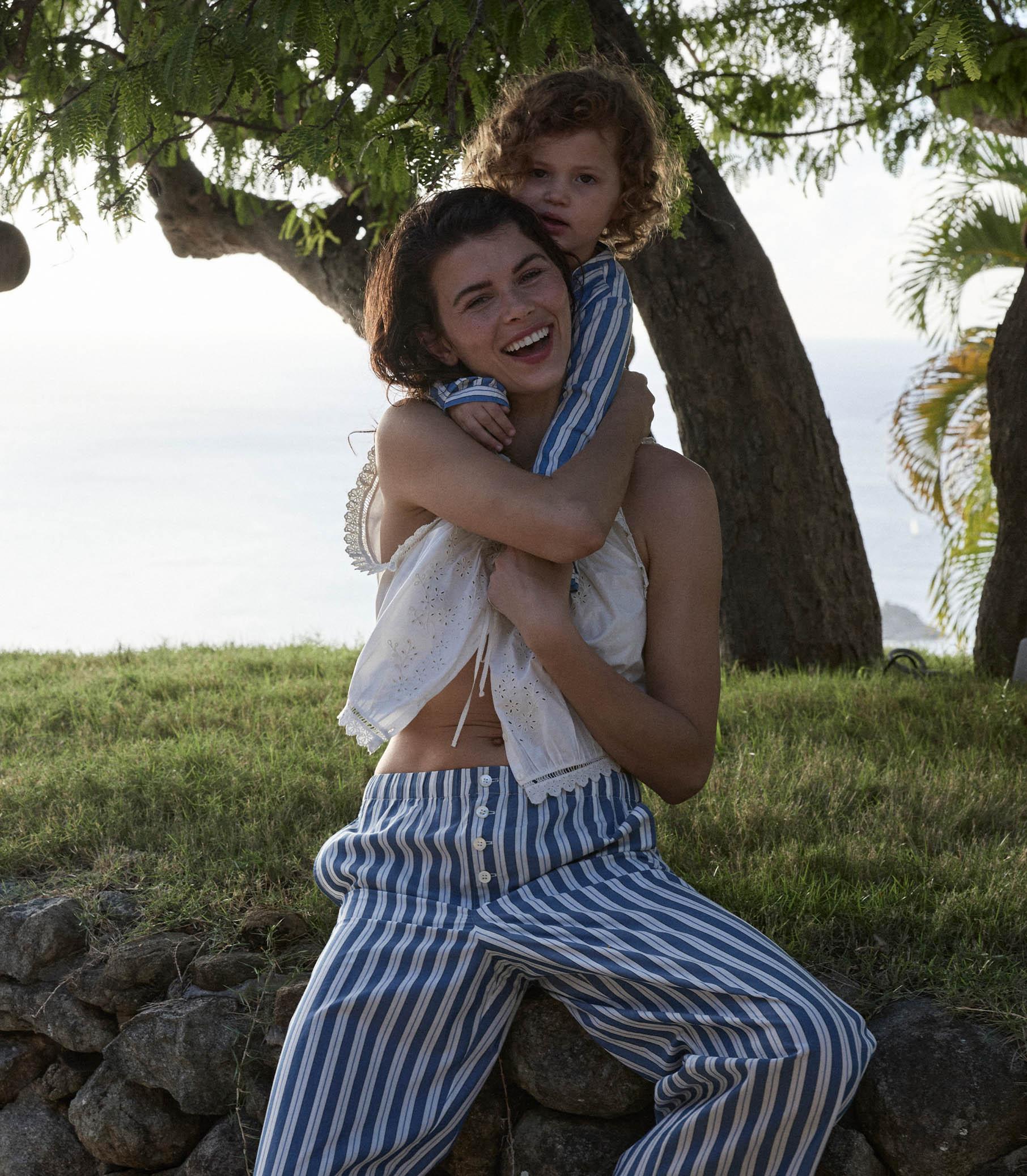 MORGAN PANT -- LUCERNE STRIPE Product Image