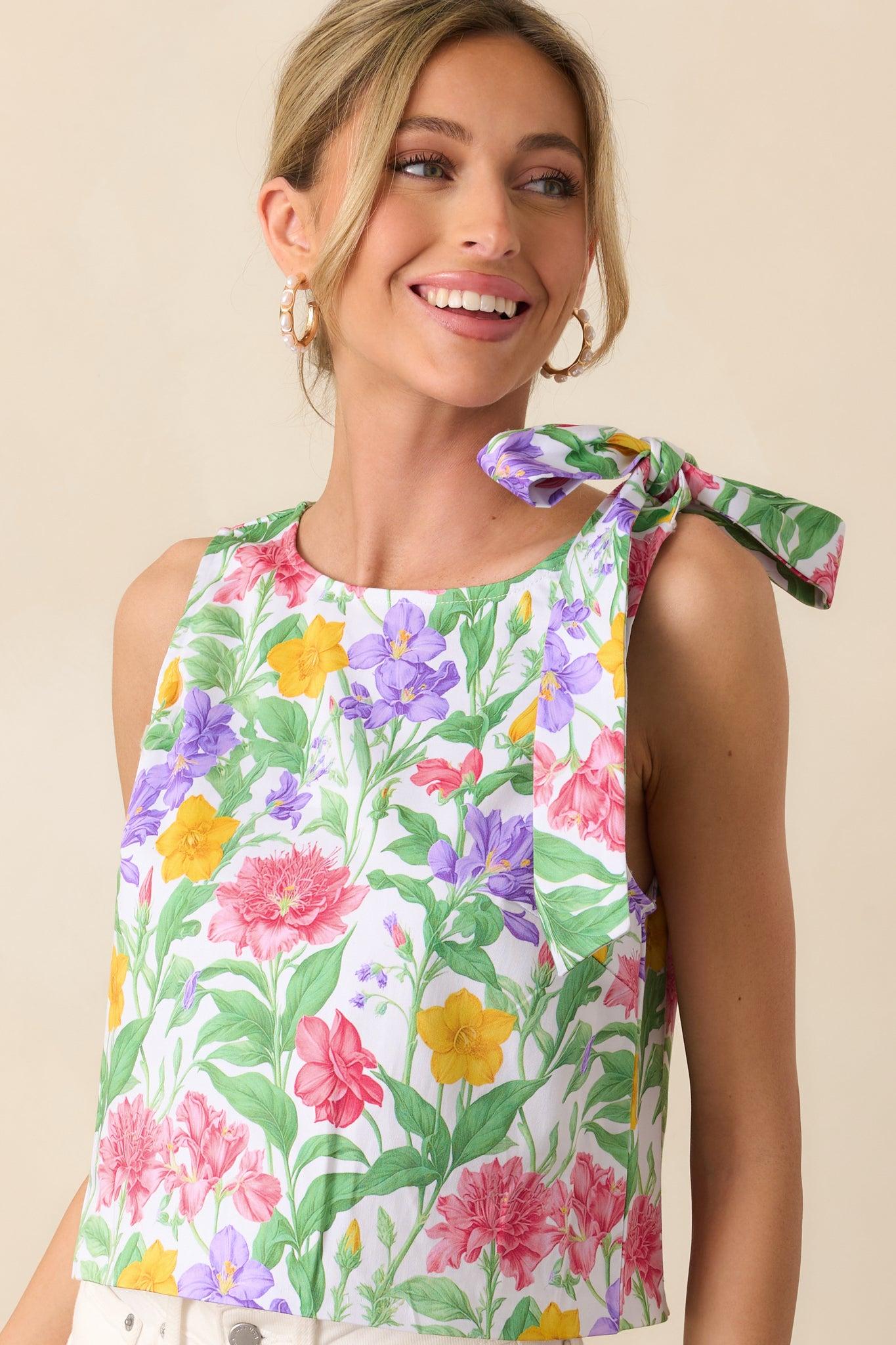Sinclair Garden Party Floral Cotton Top Product Image