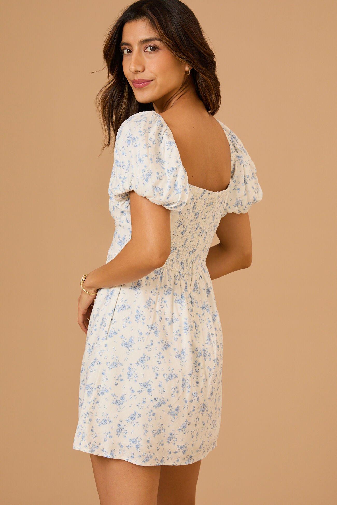 Clara Floral Mini Dress Product Image
