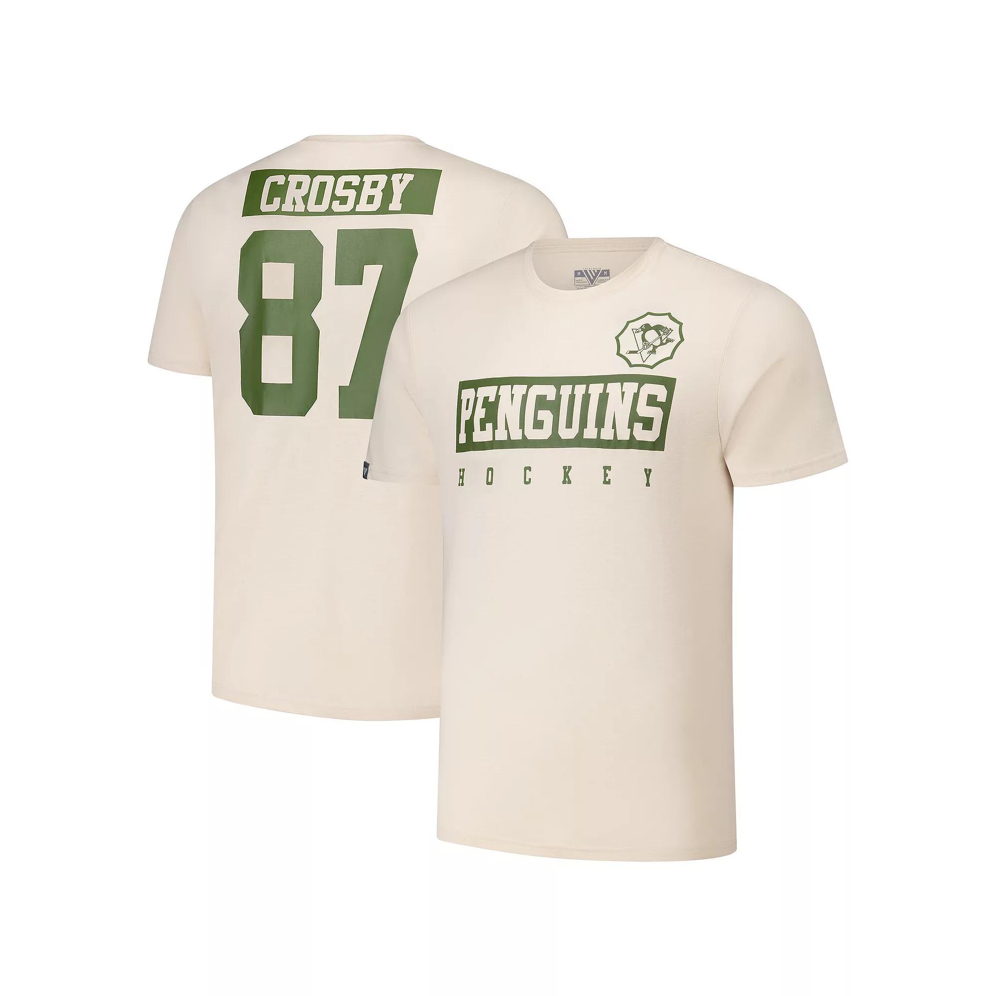 Men's Levelwear Sidney Crosby Khaki Pittsburgh Penguins 2024 NHL Military Appreciation Richmond Delta Player Name & Number T-Shirt,  Product Image