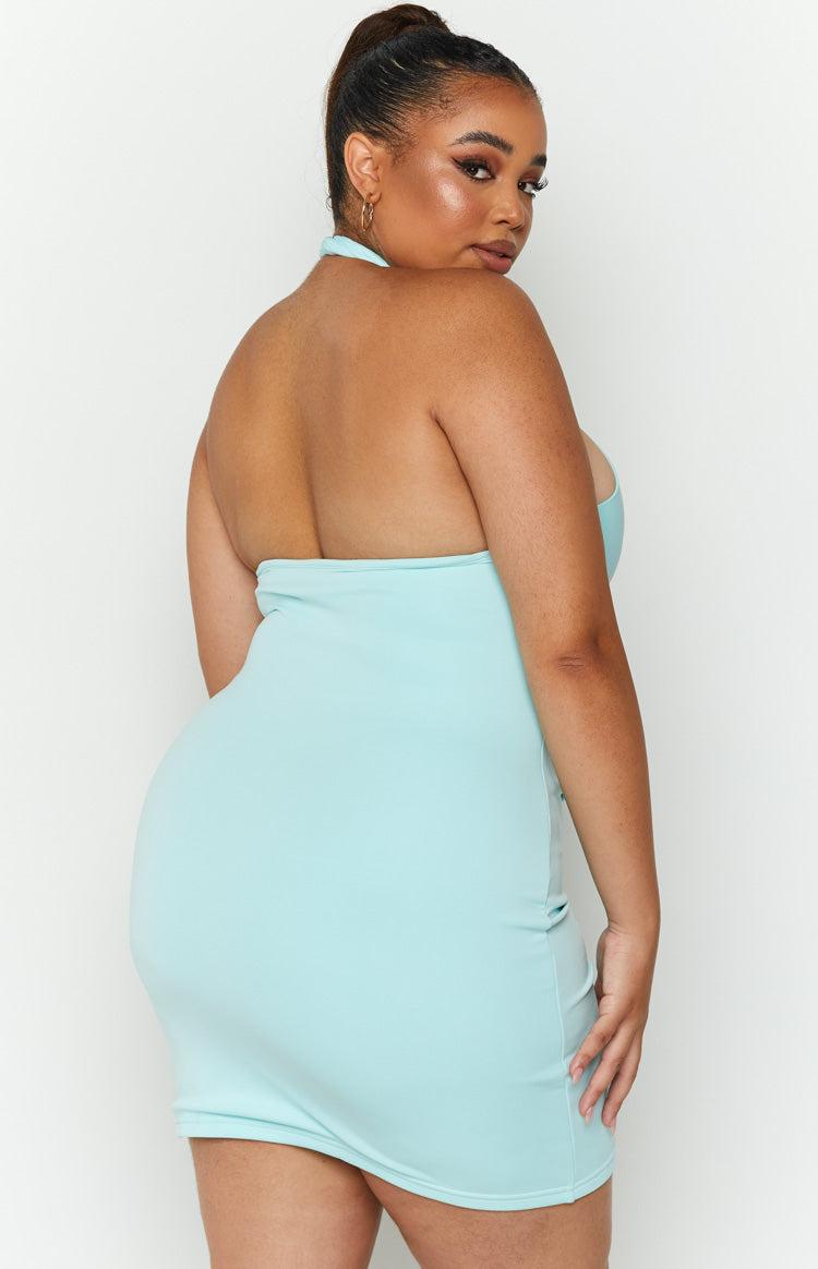 Mia Cross Neck Dress Blue Baby Product Image