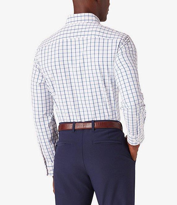 Mizzen+Main Leeward Performance Stretch Windowpane Long Sleeve Woven Shirt Product Image