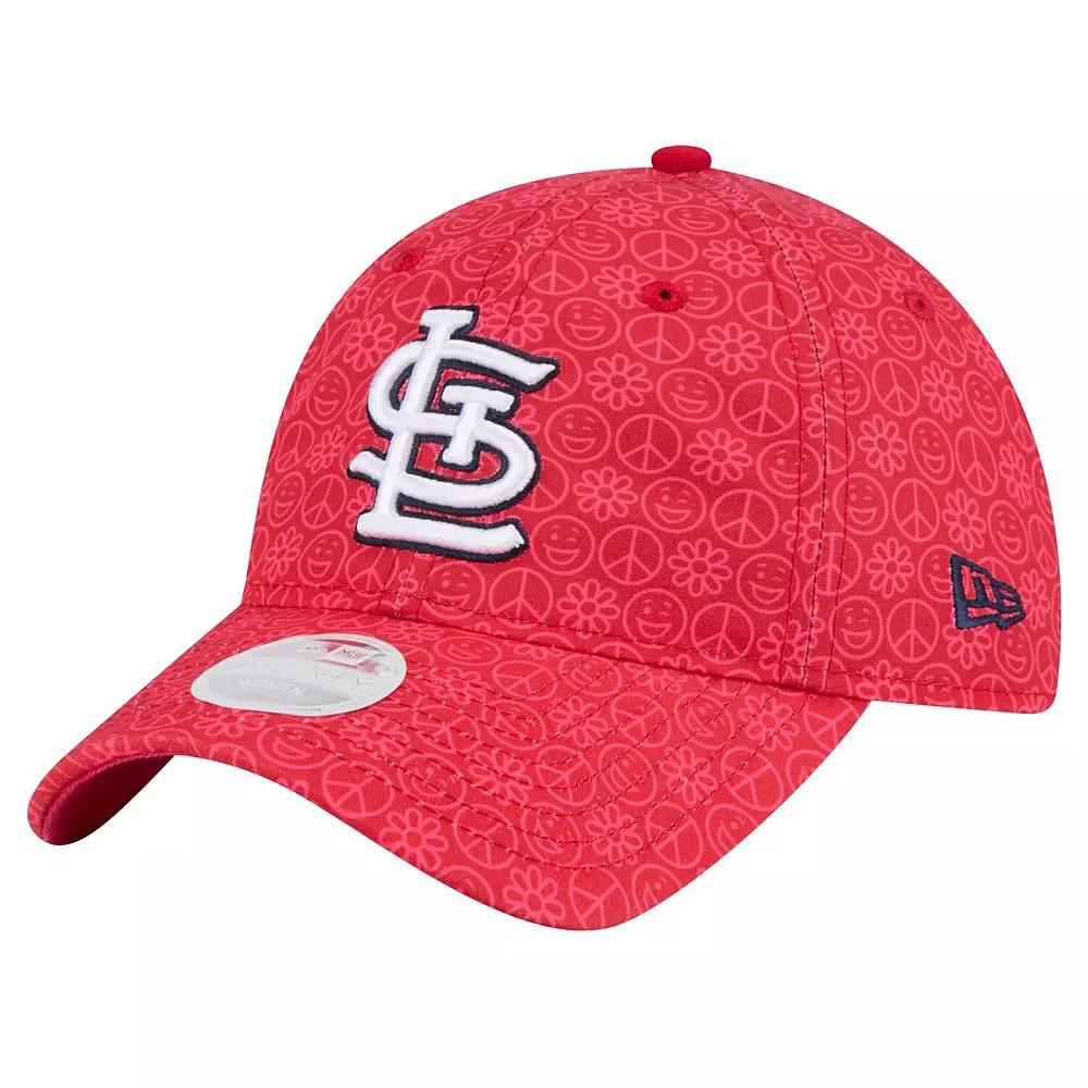 Women's New Era Red St. Louis Cardinals Don't Worry 9TWENTY Adjustable Hat Product Image