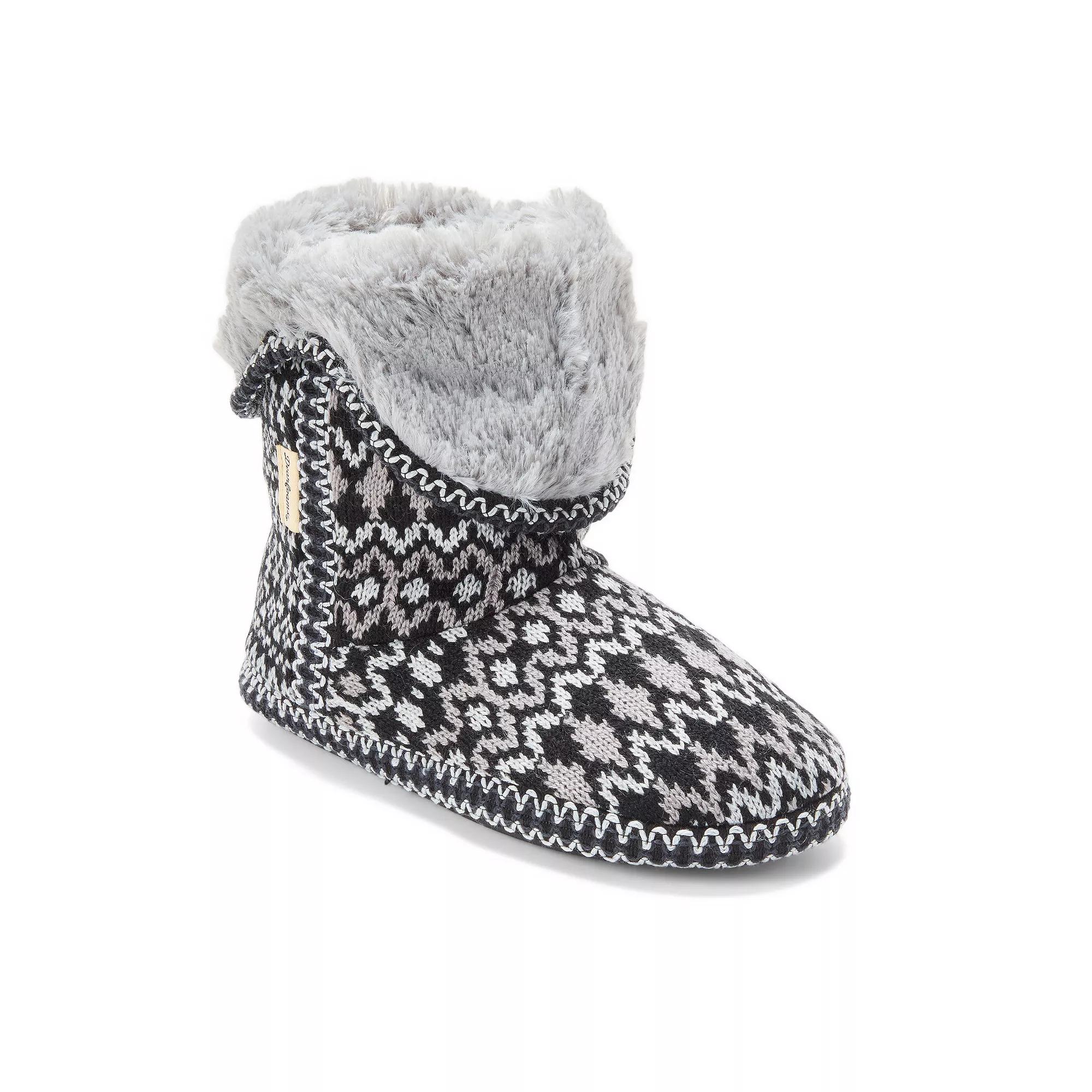 Dearfoams Faux Fur Fold-Down Women's Slippers,  Product Image