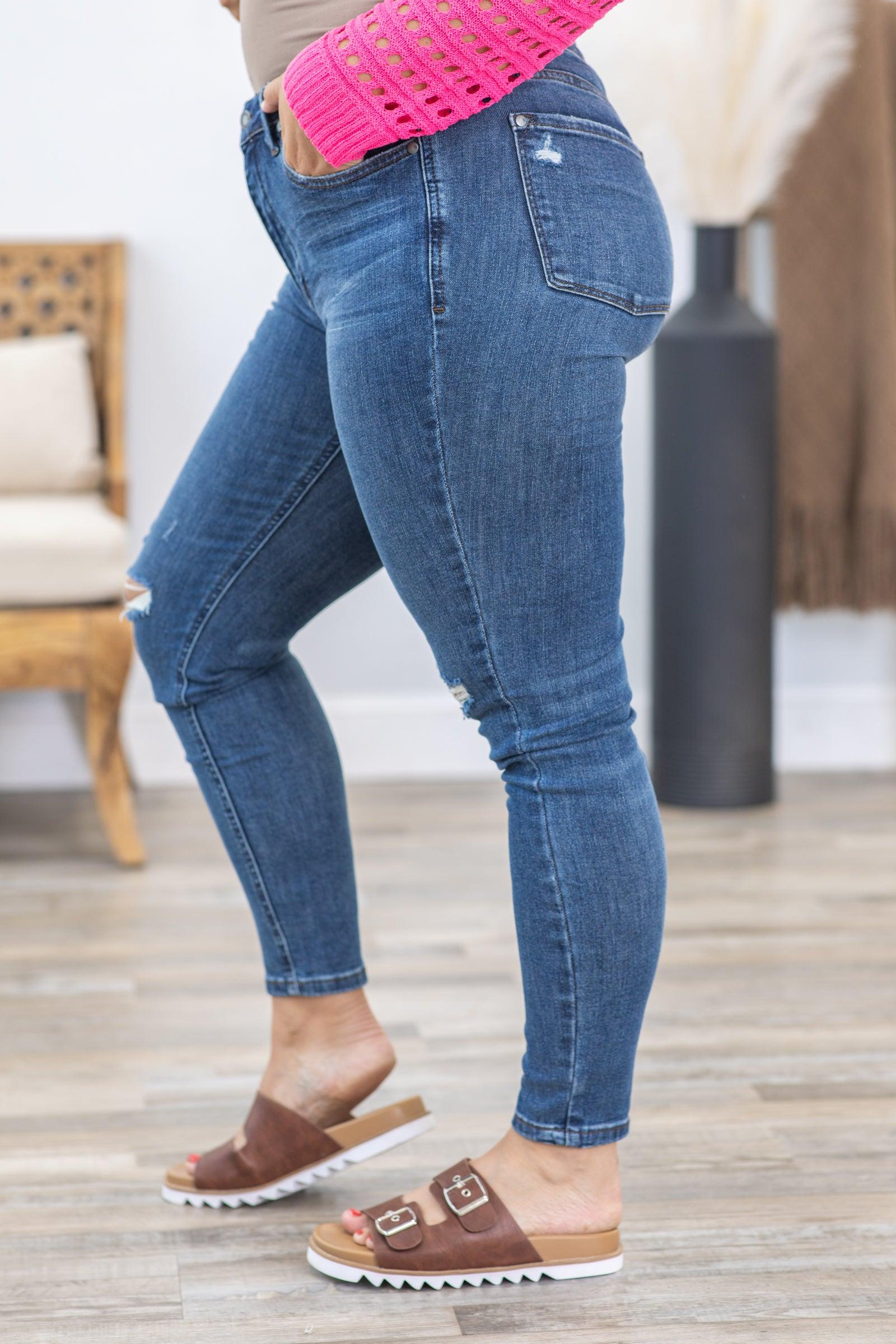 Judy Blue Mid Rise Tummy Control Jeans Product Image
