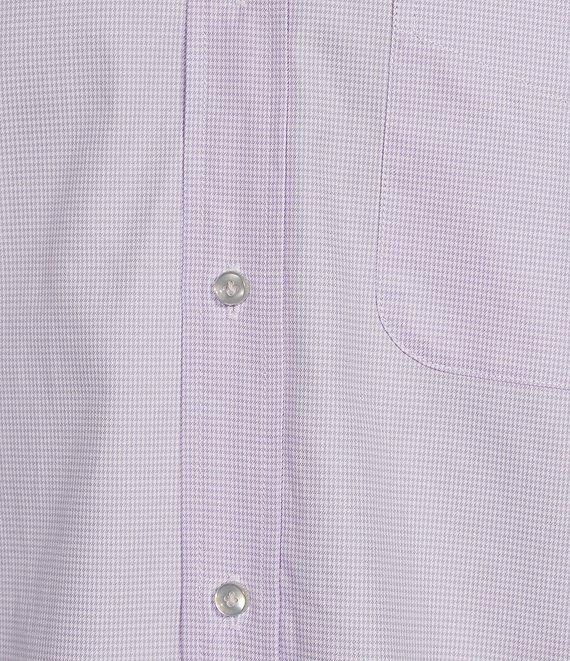 Daniel Cremieux Signature Label Canclini Cotton Dobby Houndstooth Long Sleeve Woven Shirt Product Image