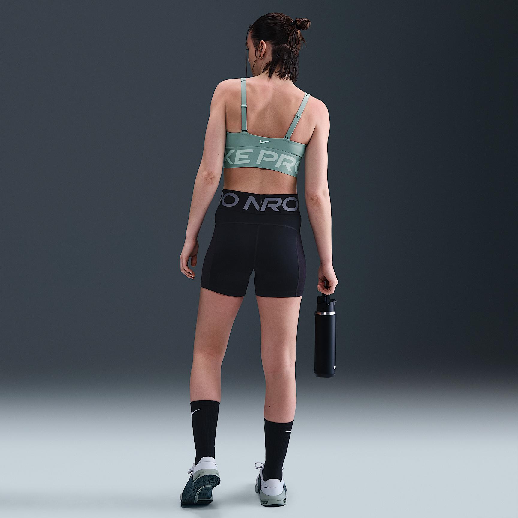 Womens Nike Pro Indy Plunge Medium-Support Padded Sports Bra | HF7324-017 Product Image