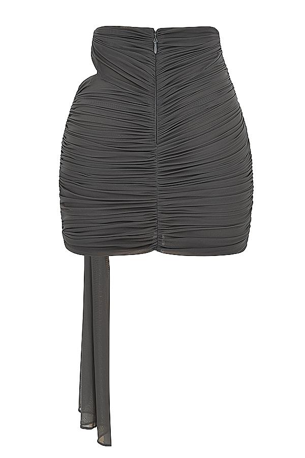 Rokael  shadow layered mini skirt Product Image