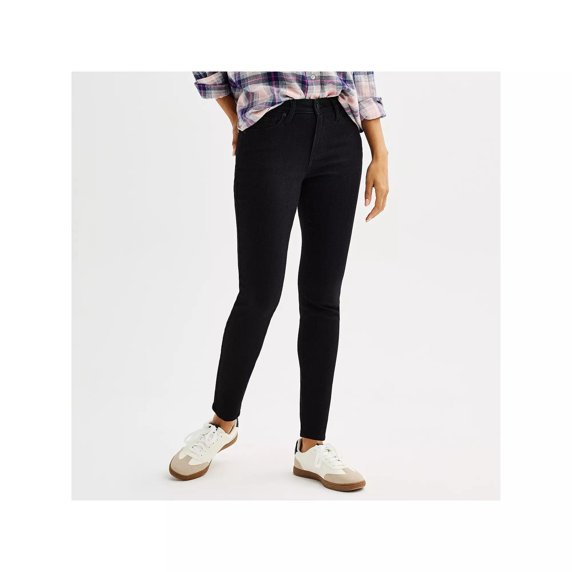 Women's Sonoma Goods For Life® Mid Rise Skinny Jeans,  Product Image